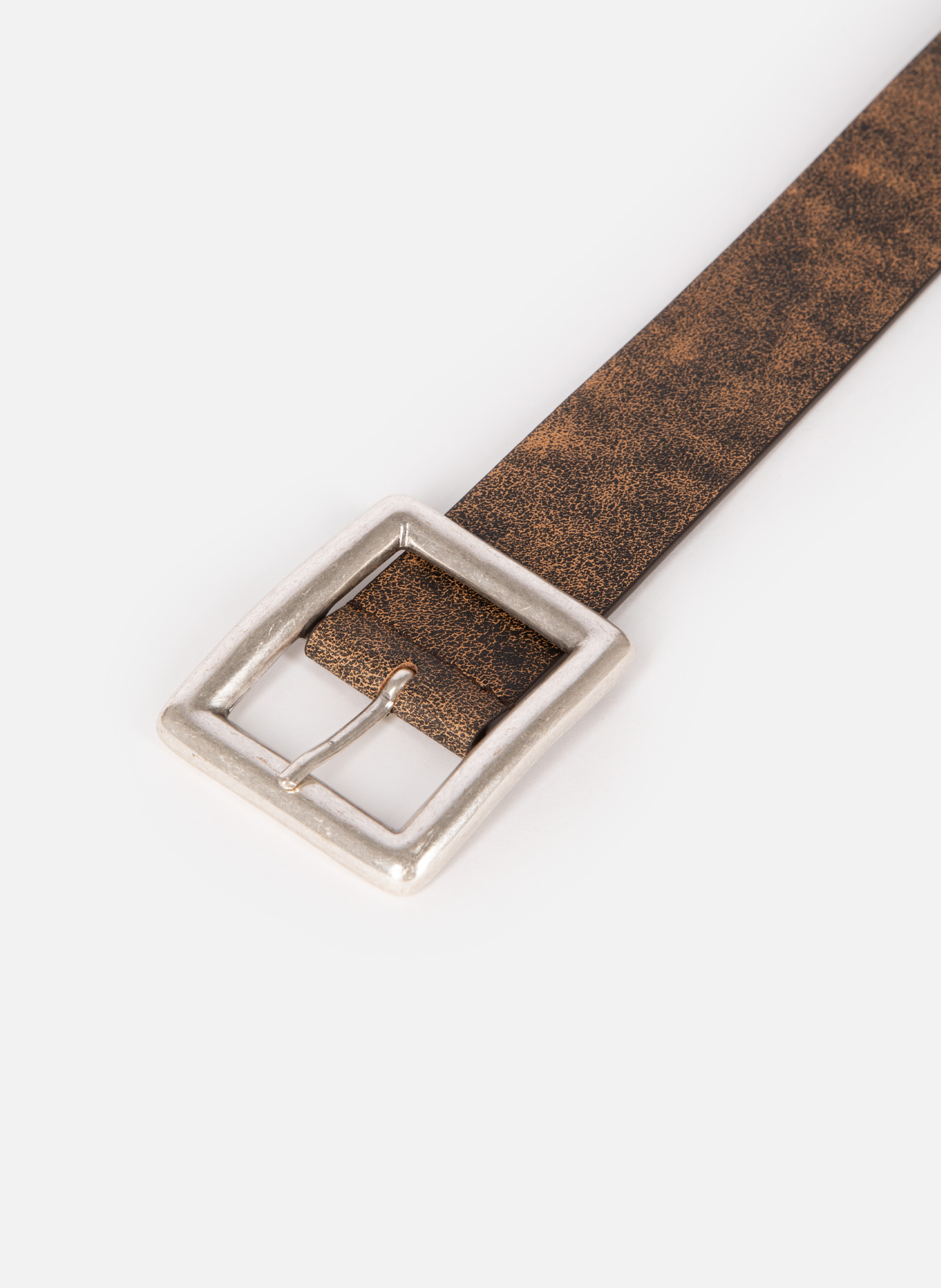 Vintage effect leather belt THE KOOPLES Brown