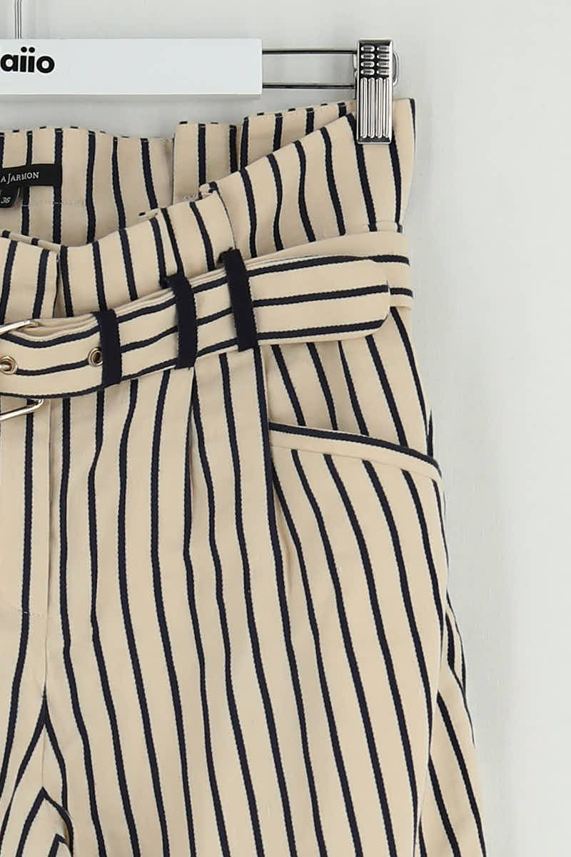 Carrot trousers TARA JARMON - Seconde Main Beige