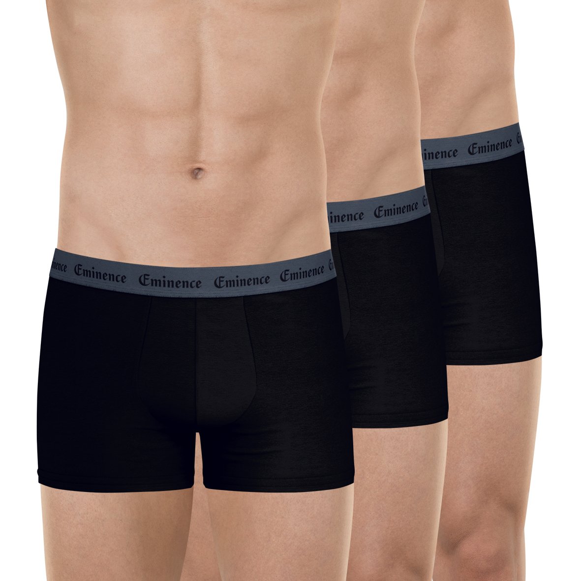Boxer shorts, pack of 3, business EMINENCE Black
