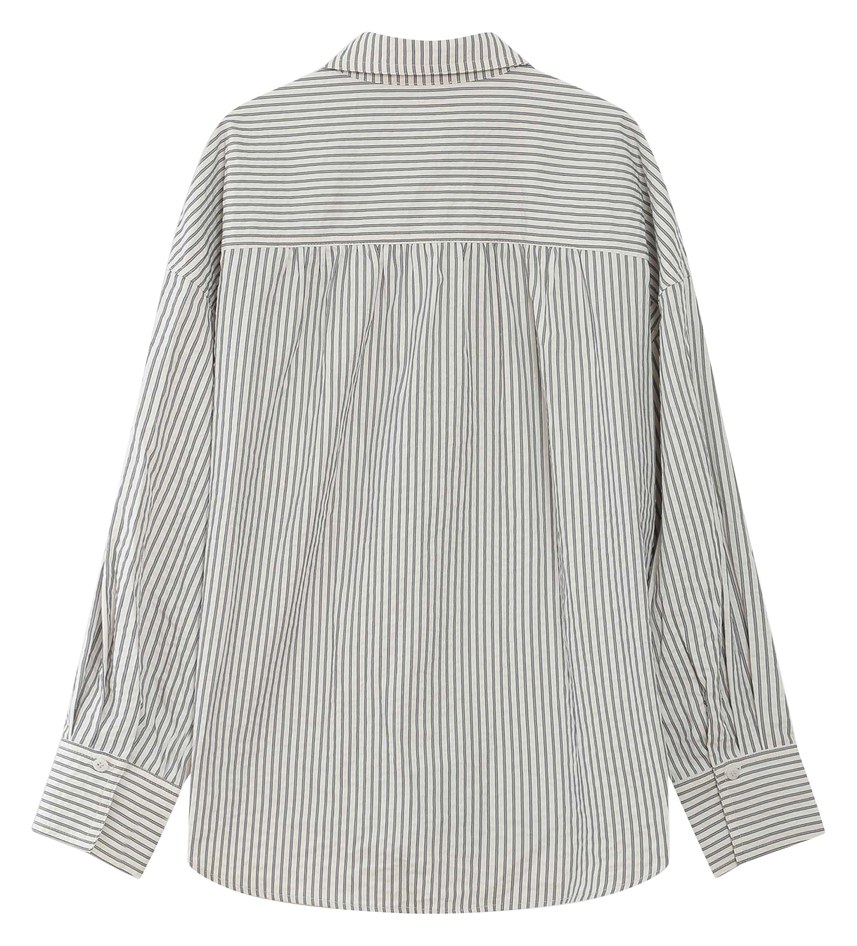 Chemise mit klassischem Kragen, geradem Schnitt, aus bedruckter Baumwollmischung GRACE ET MILA Blau