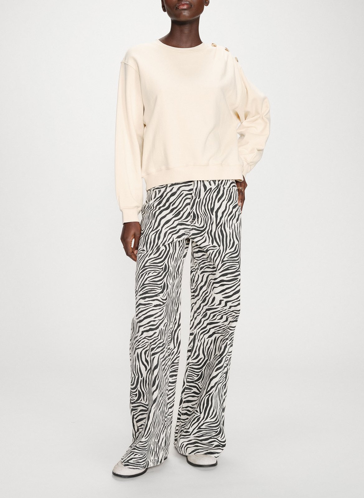 <p>Pull col rond in cotton</p> GRACE ET MILA Yellow