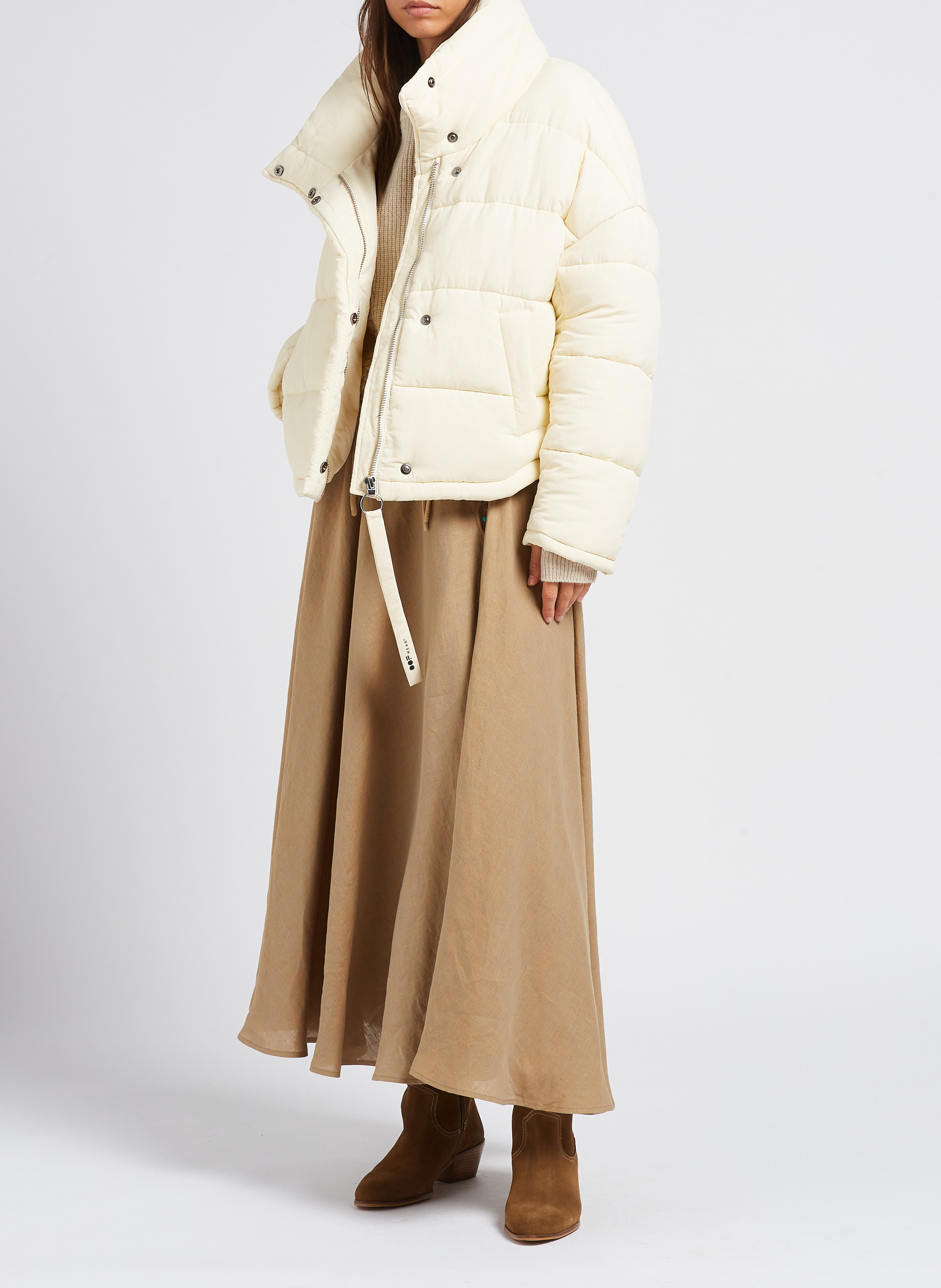 Doudoune oversize col montant  OOF Blanc