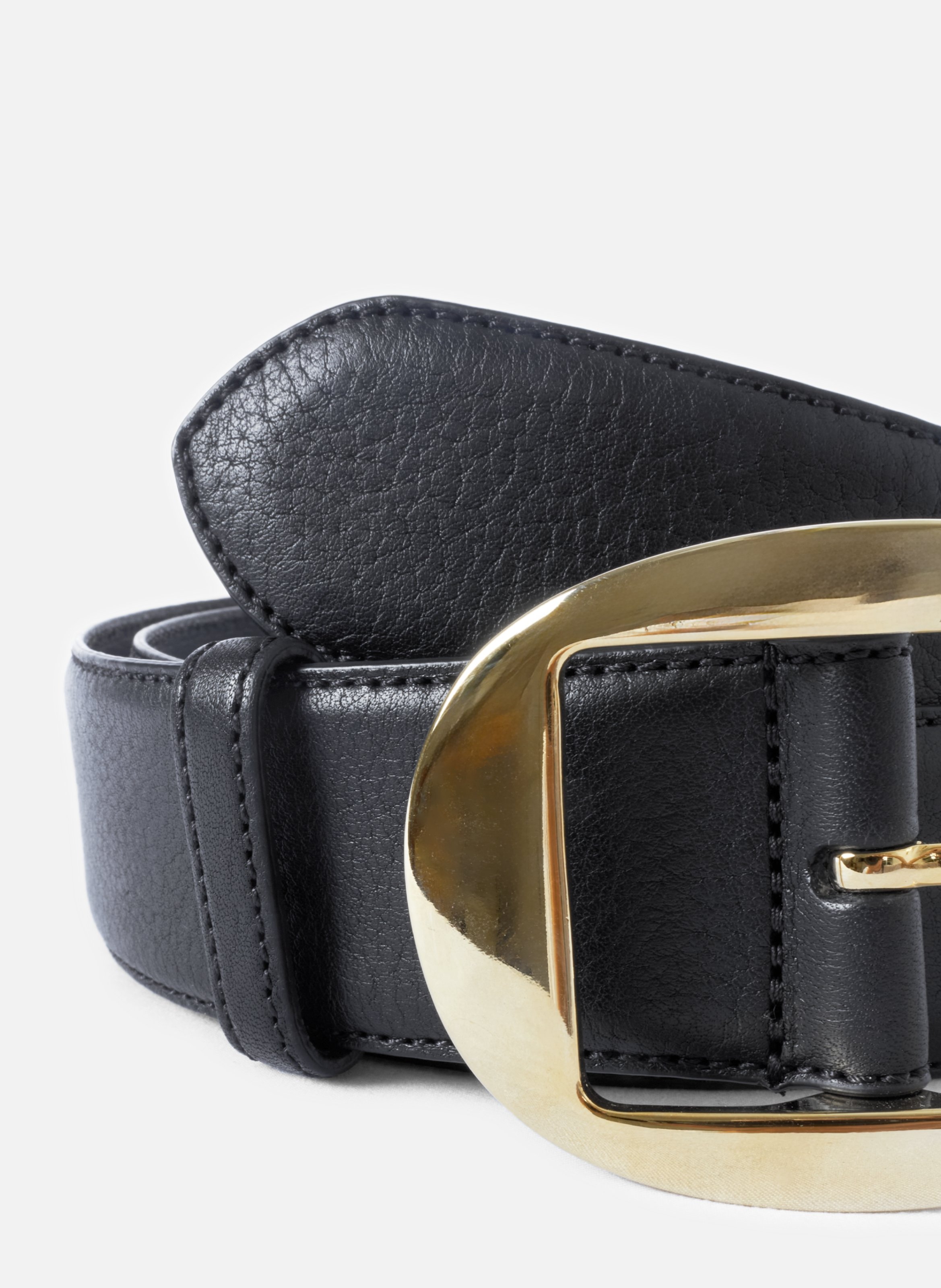 <b>Smooth Leather Camel Louise Belt</b> JULES & JENN Black