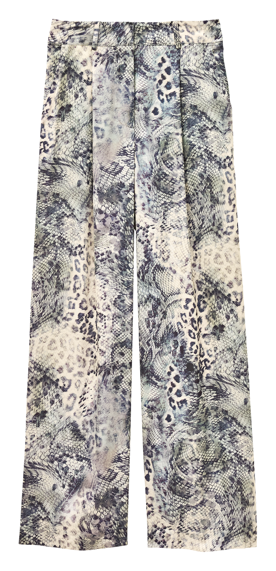 Pantalon large imprimé CARRINA Bleu