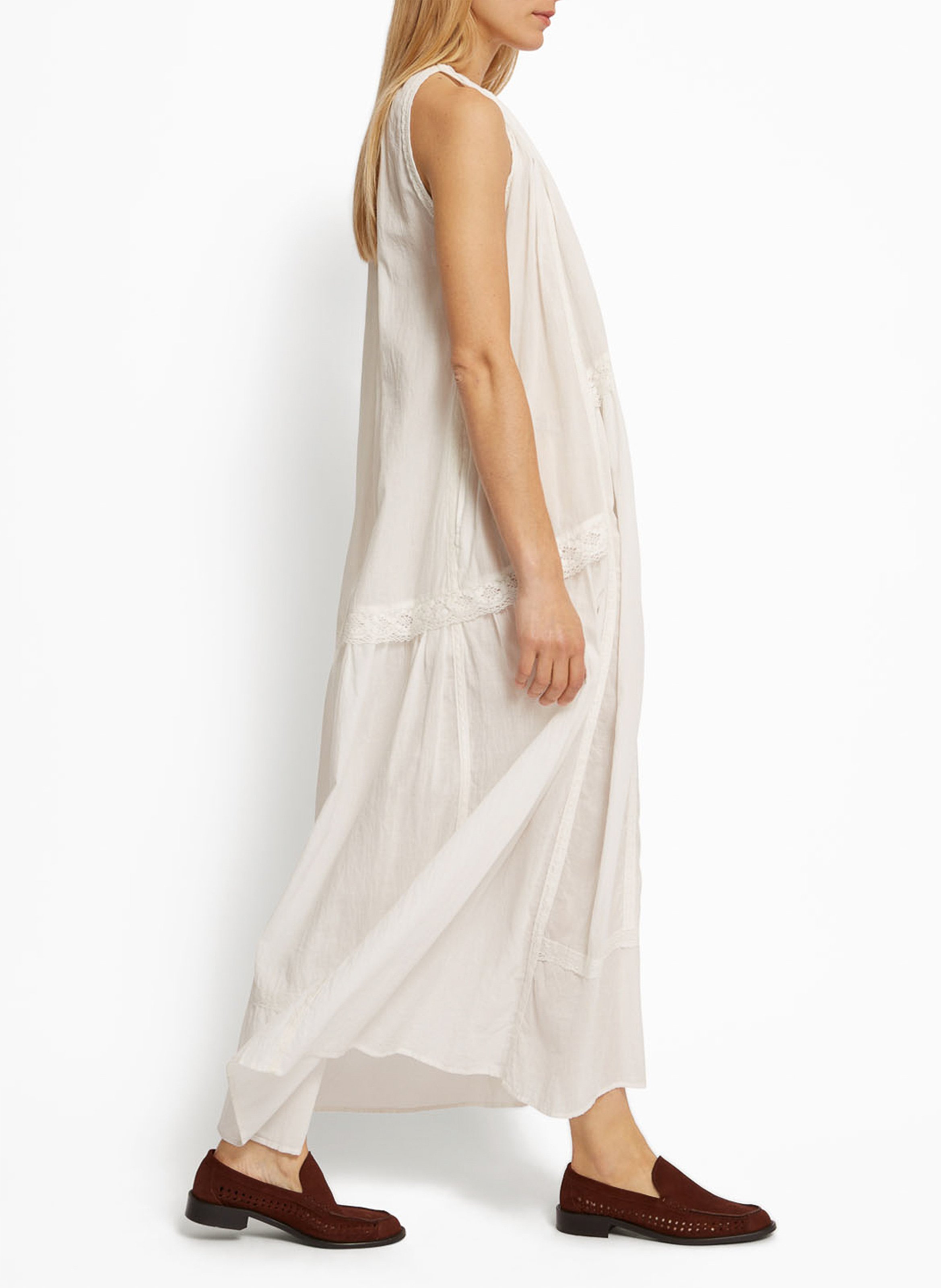Robe longue en coton ROSEANNA Blanc