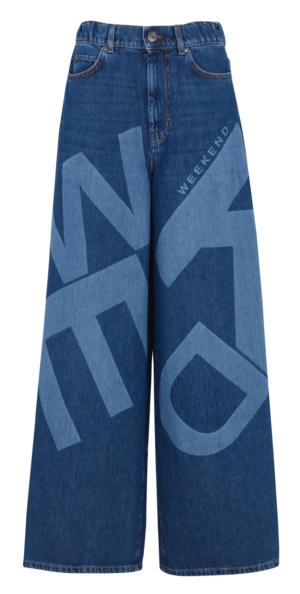 High-rise wide-leg cotton jeans MAX MARA WEEK END