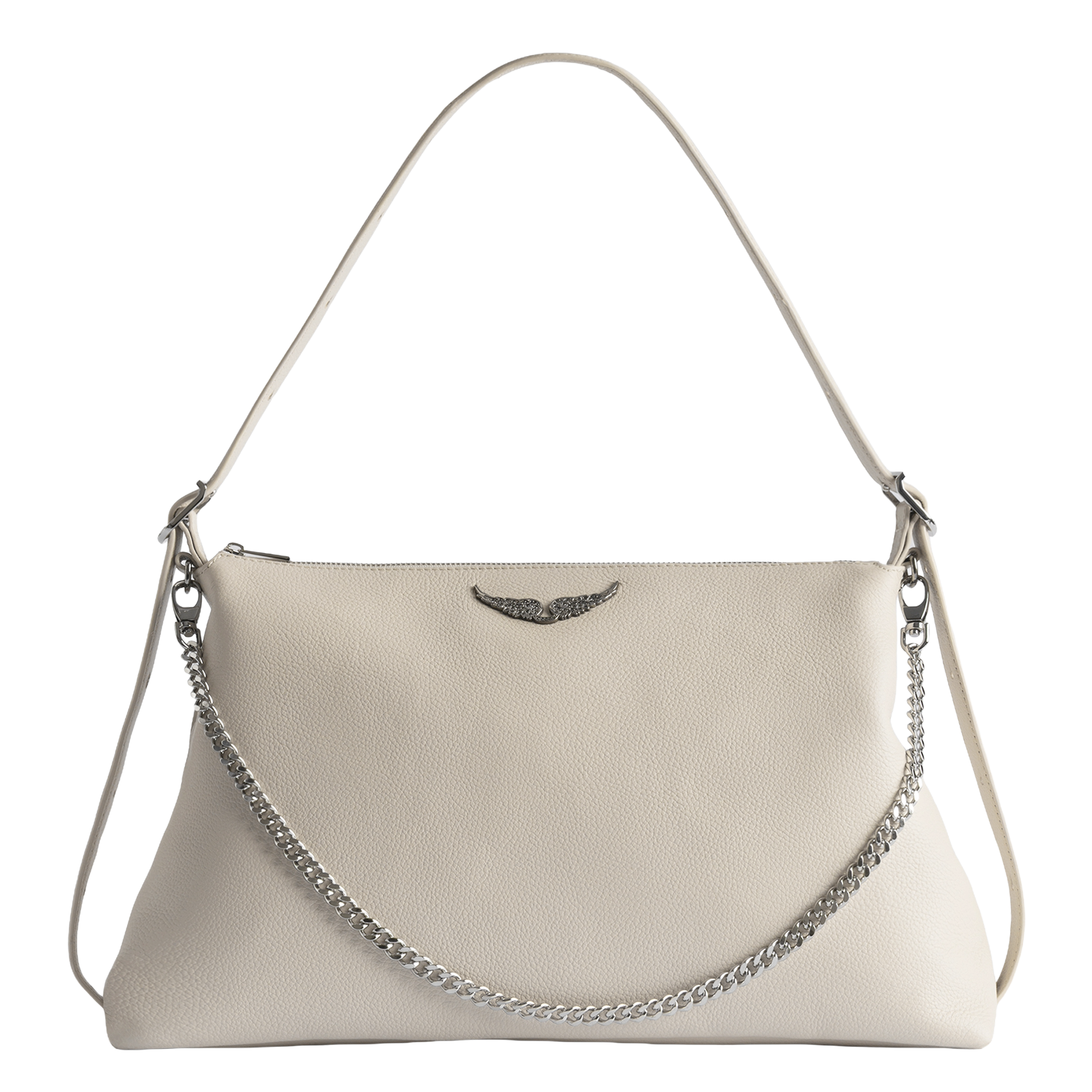 Sac porté épaule en cuir grainé ZADIG&VOLTAIRE