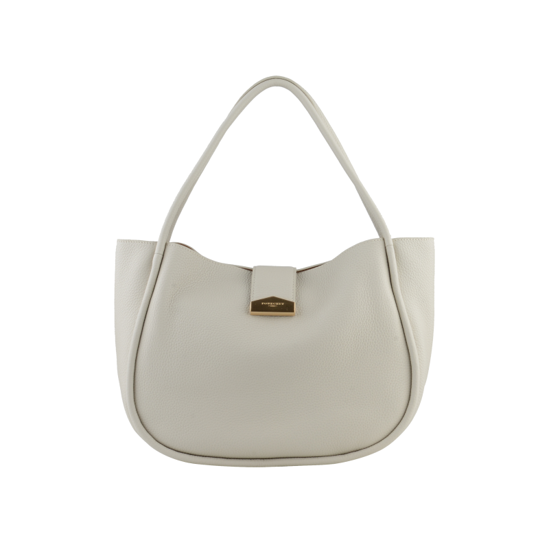 Beige messenger bag POURCHET