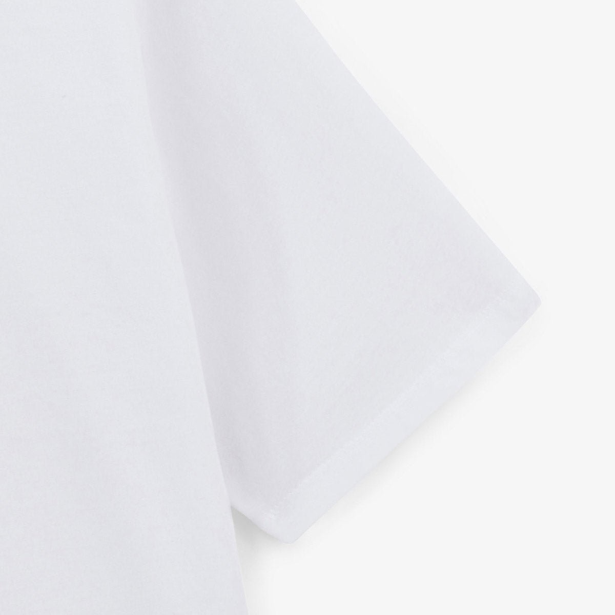 Round neck T-shirt with chili peppers printed on the back in cotton. SERGE BLANCO White