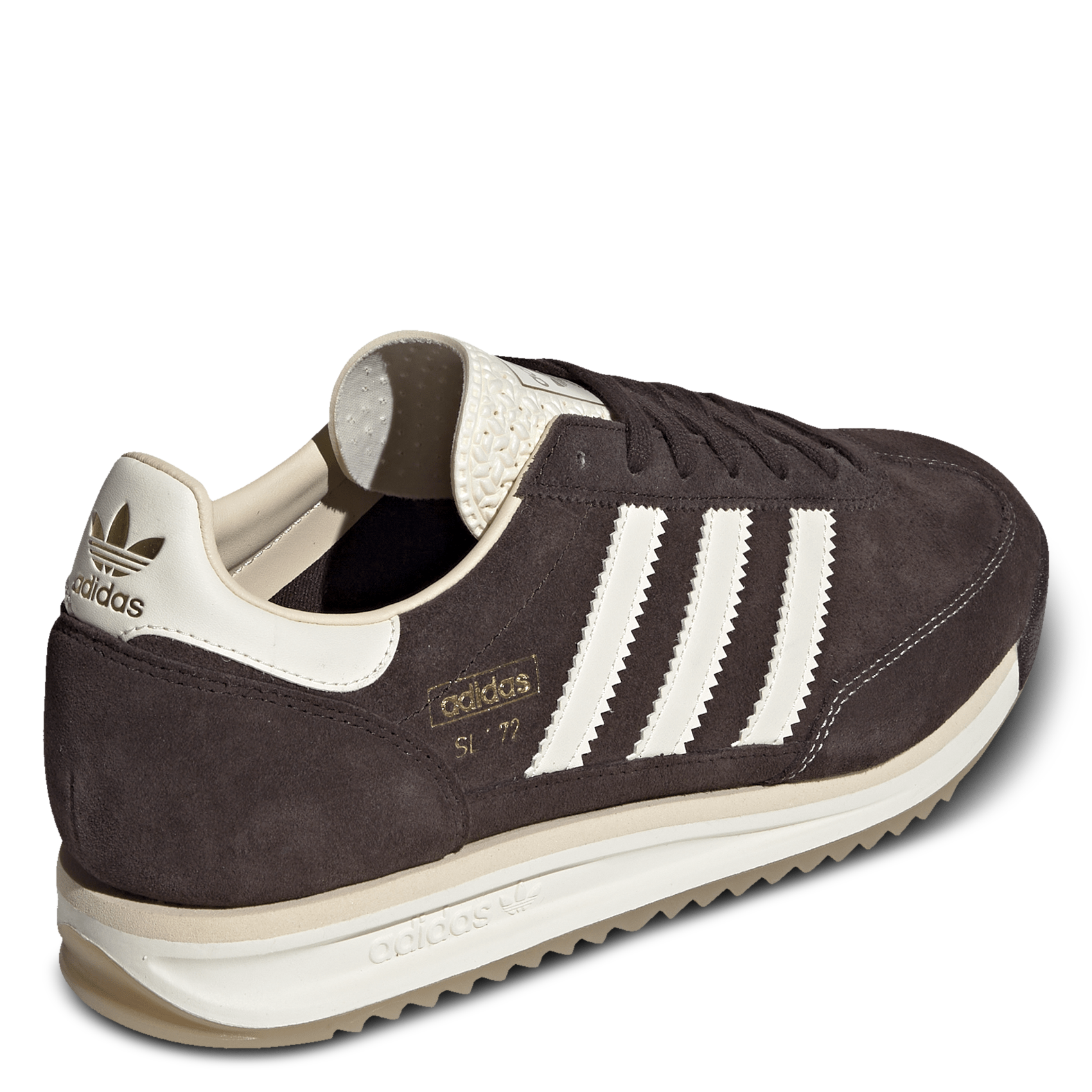 Baskets basses en cuir ADIDAS Marron
