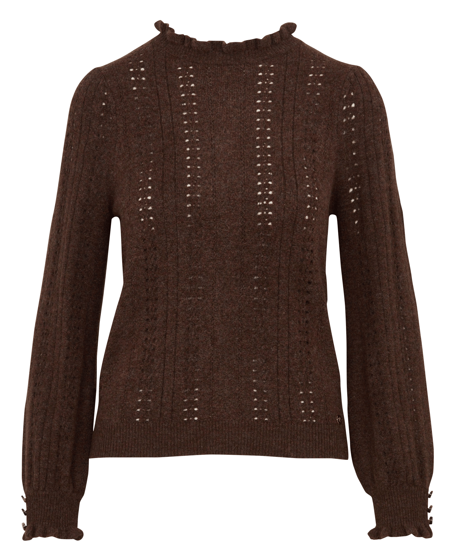 Quilted printed cotton short cardigan LA PETITE ETOILE Brown