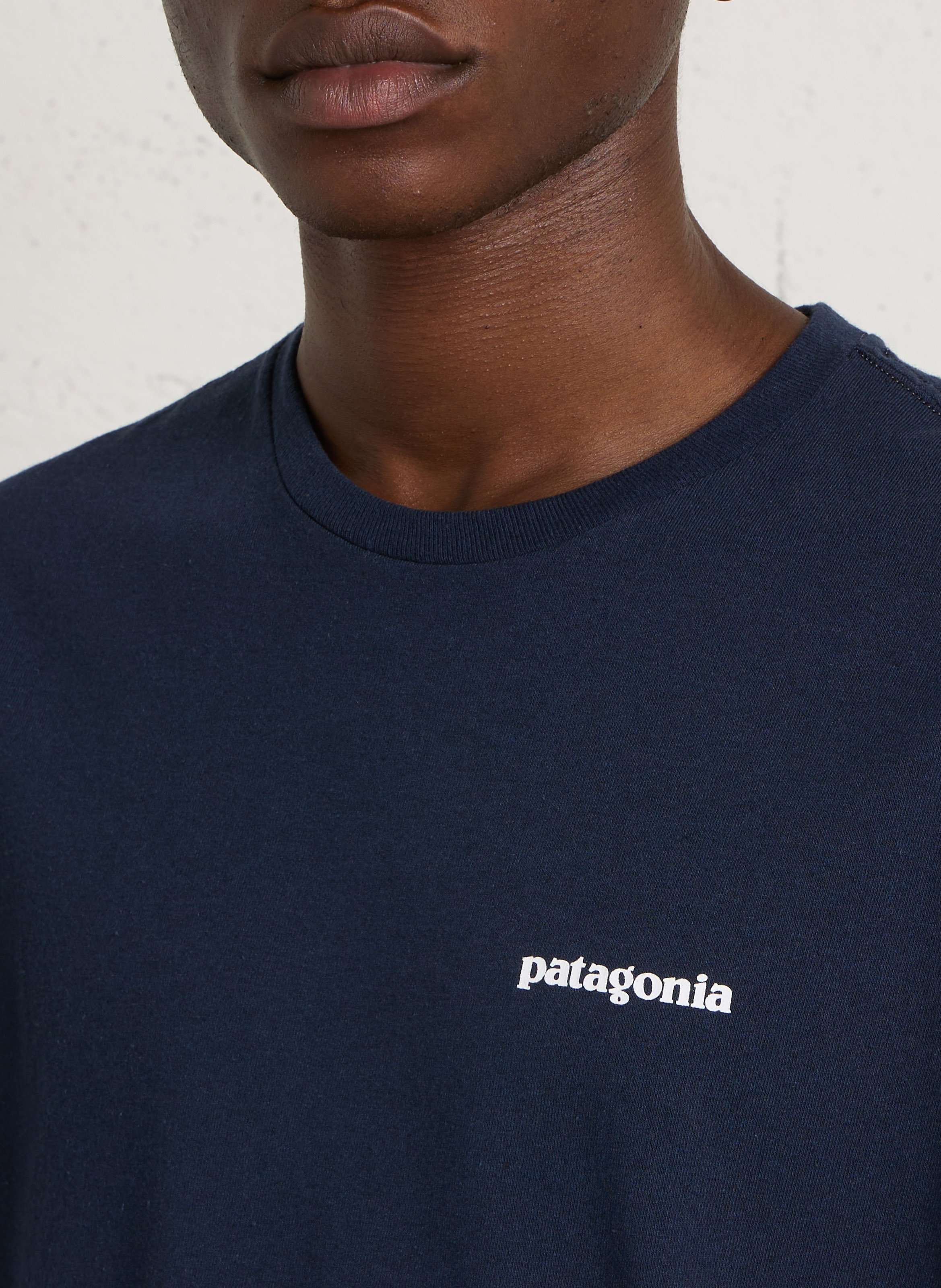 Gemêleerd T-shirt met zeefdruk PATAGONIA Blauw