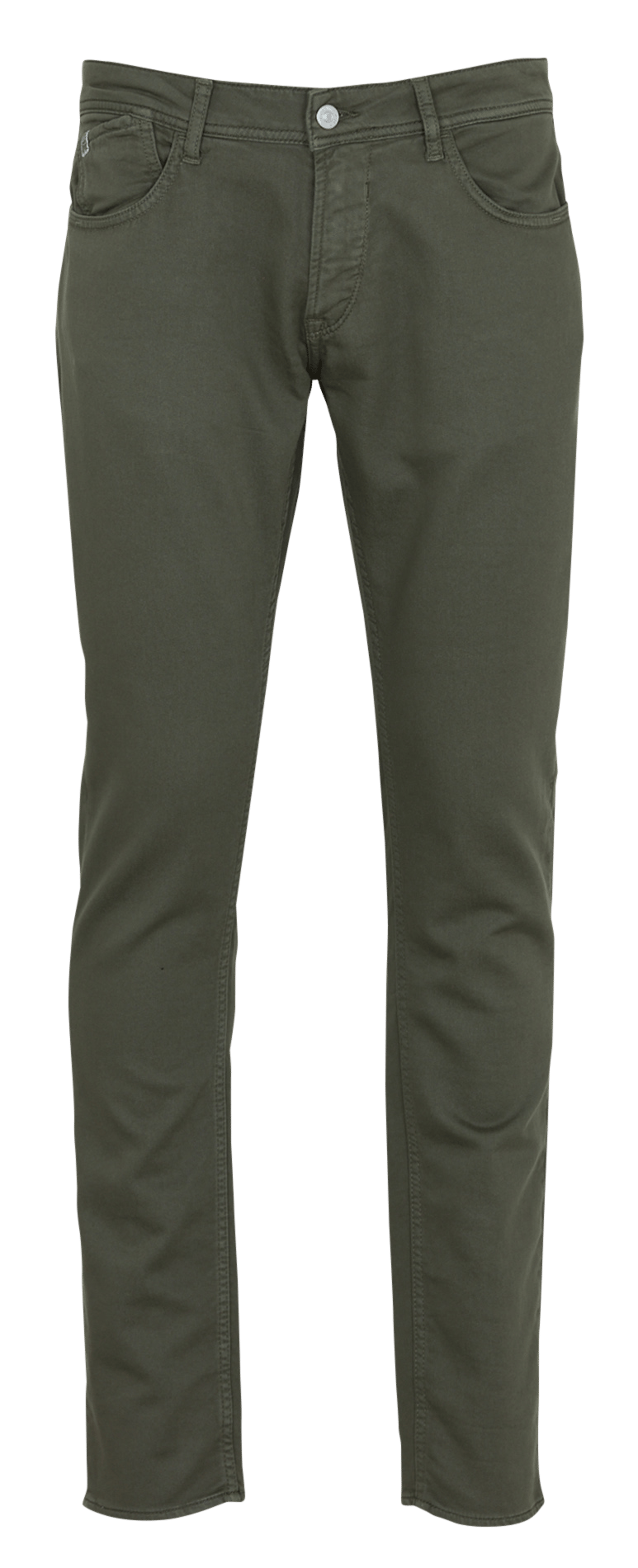 Slim-fit broek van katoenmix LE TEMPS DES CERISES Groen