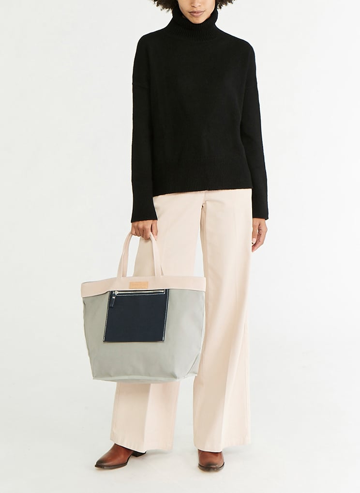 Col roulé en laine Noir