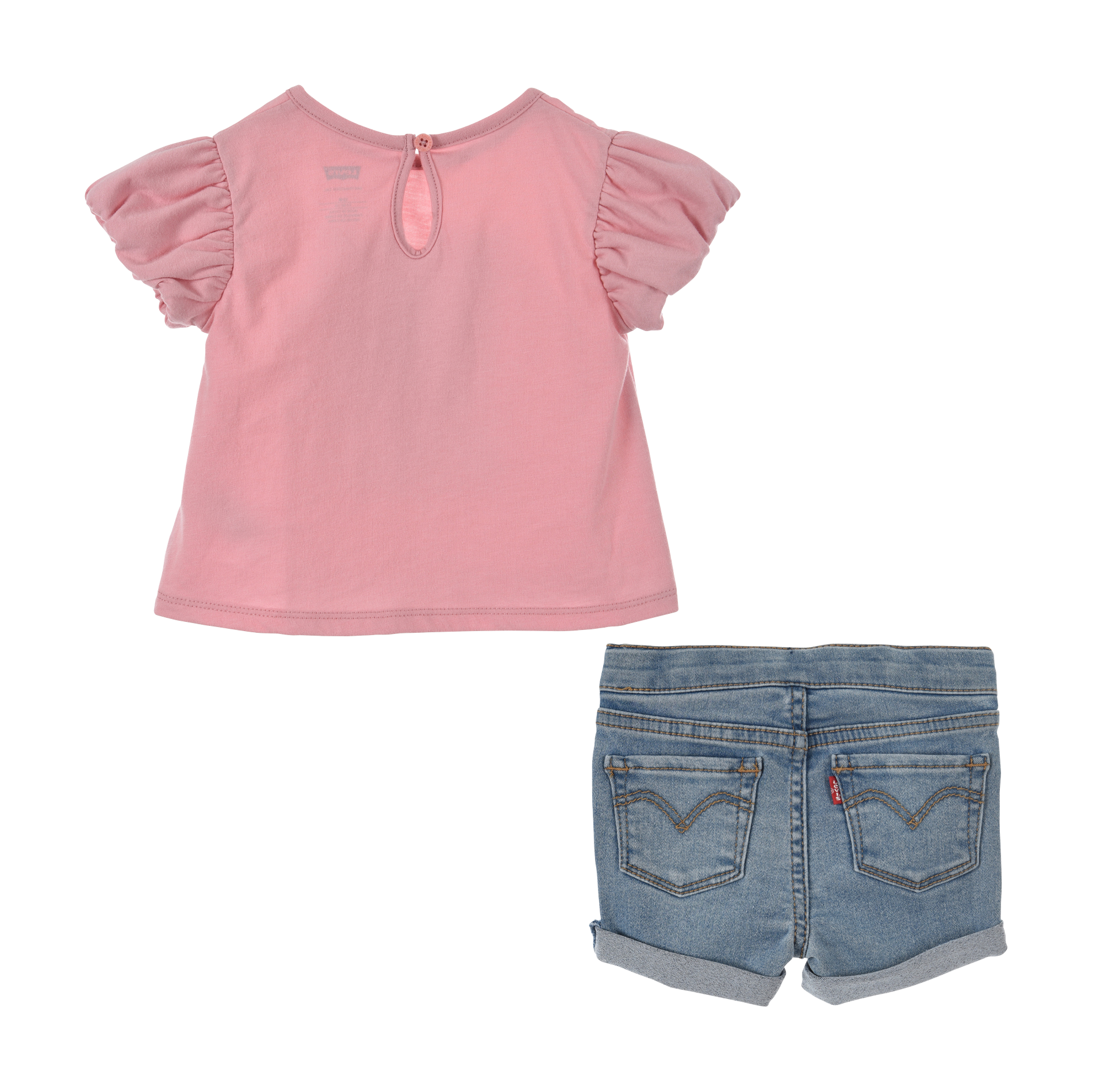 Ensemble short et tee-shirt LEVI'S KIDS Rose