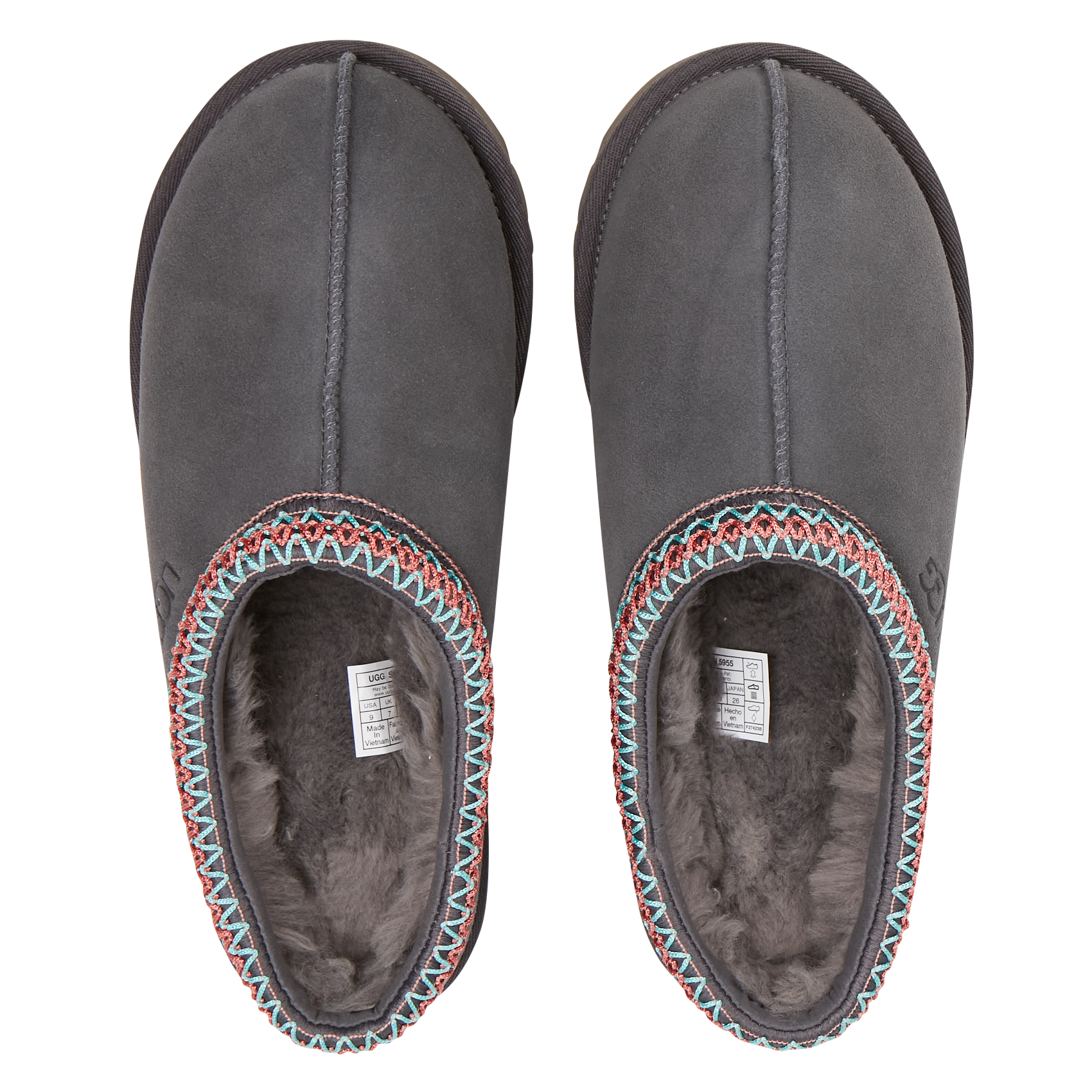 Tasman leather slippers UGG Silver