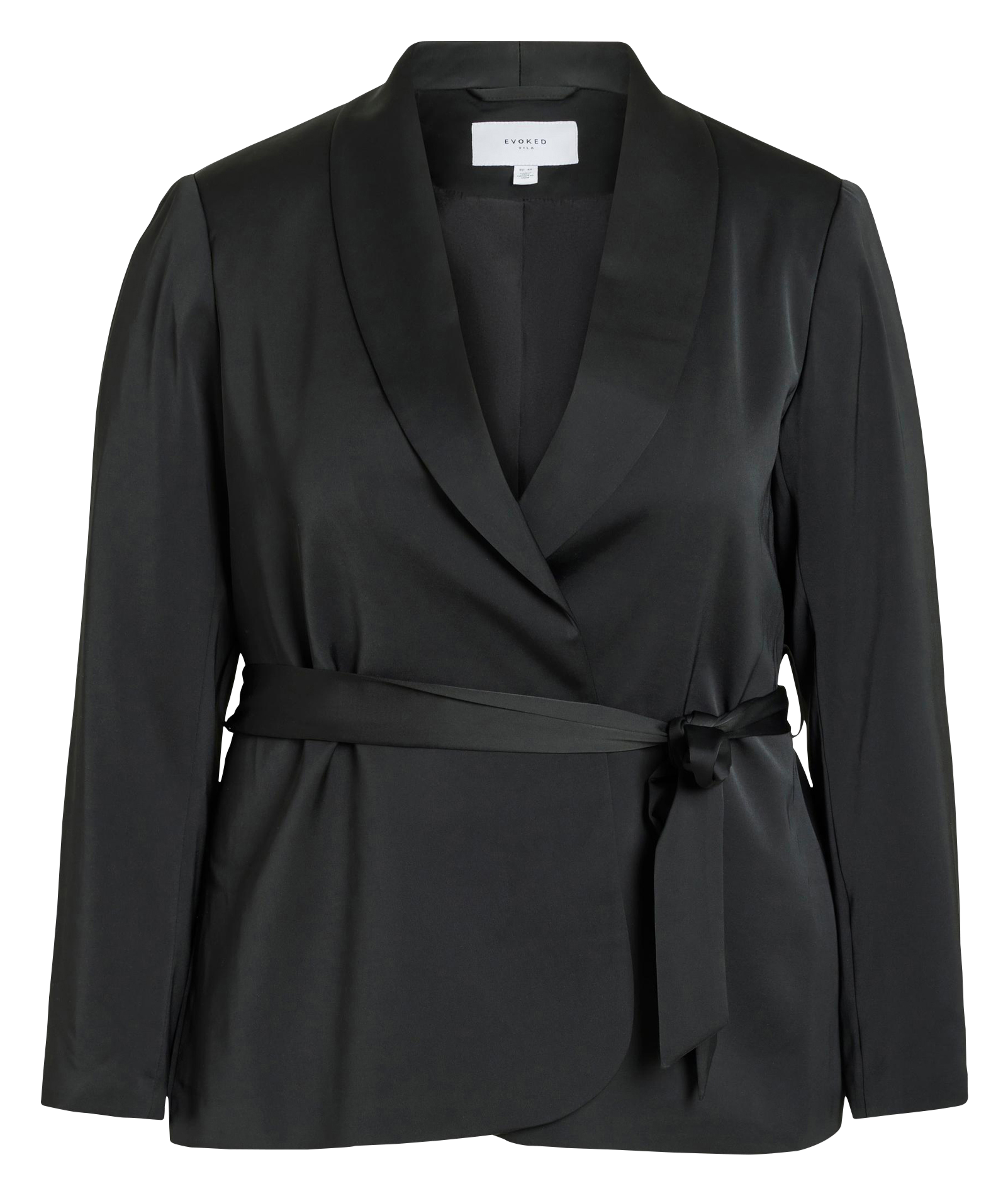 veste col tailleur satinée EVOKED Noir