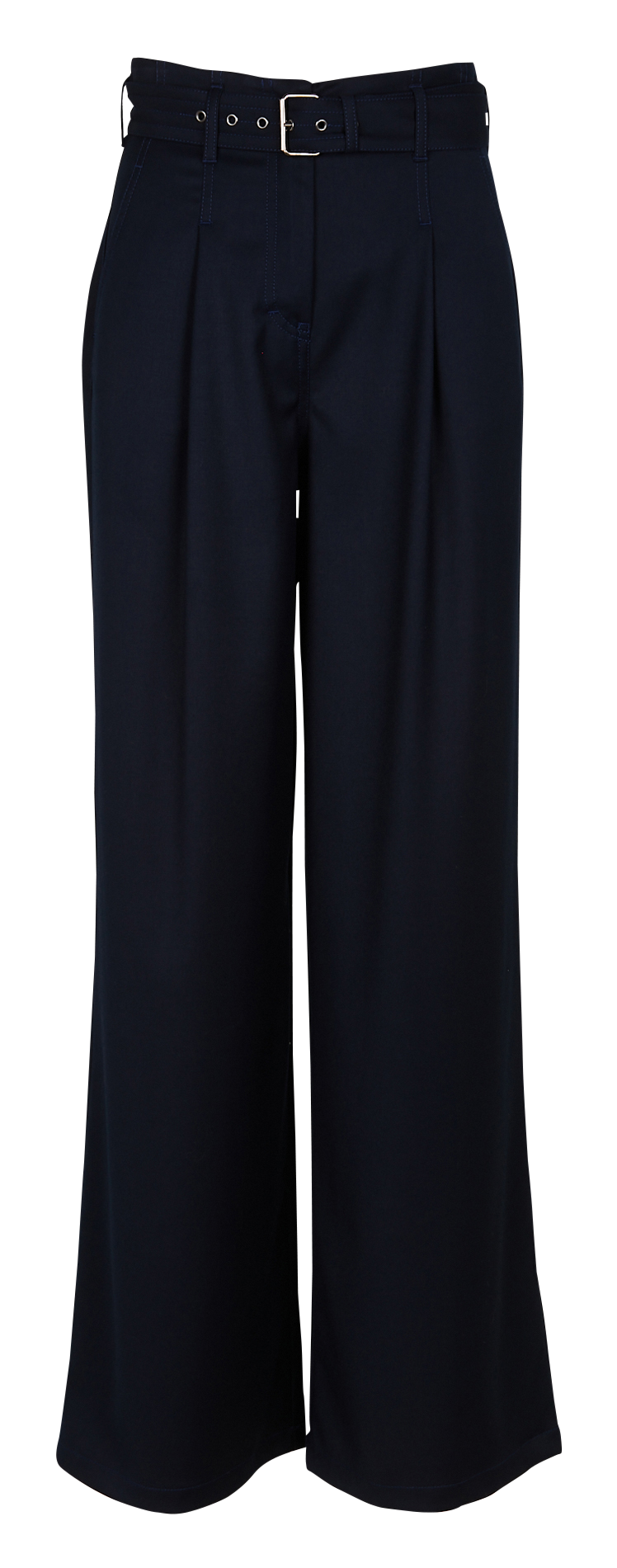 Weite Bundfaltenhose mit hohem Bund COLLECTORS CLUB Blau