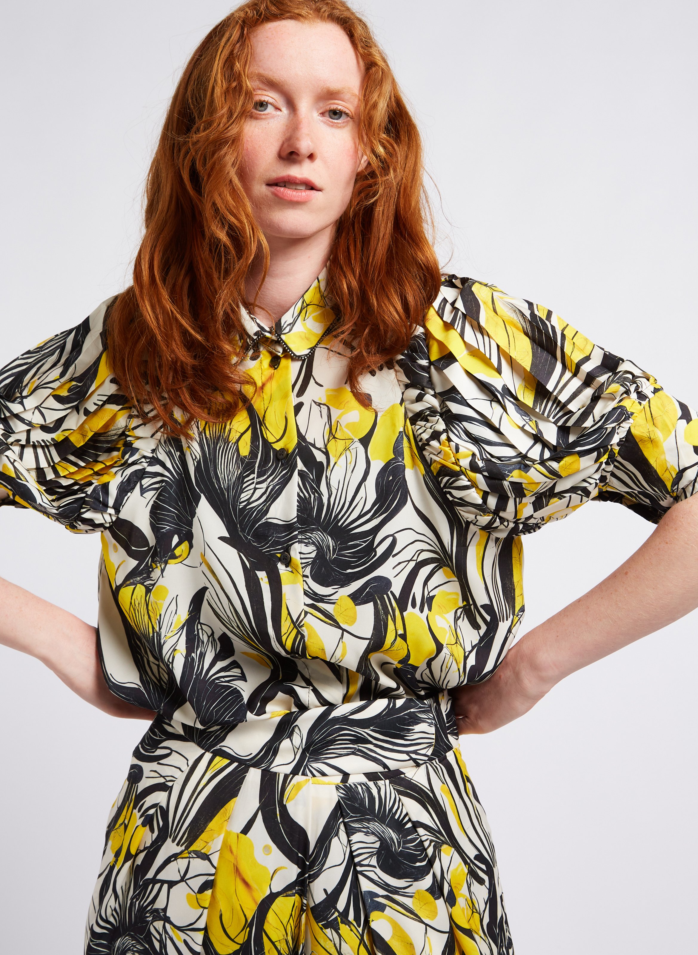 Fitted printed shirt HEIMSTONE Multicolored