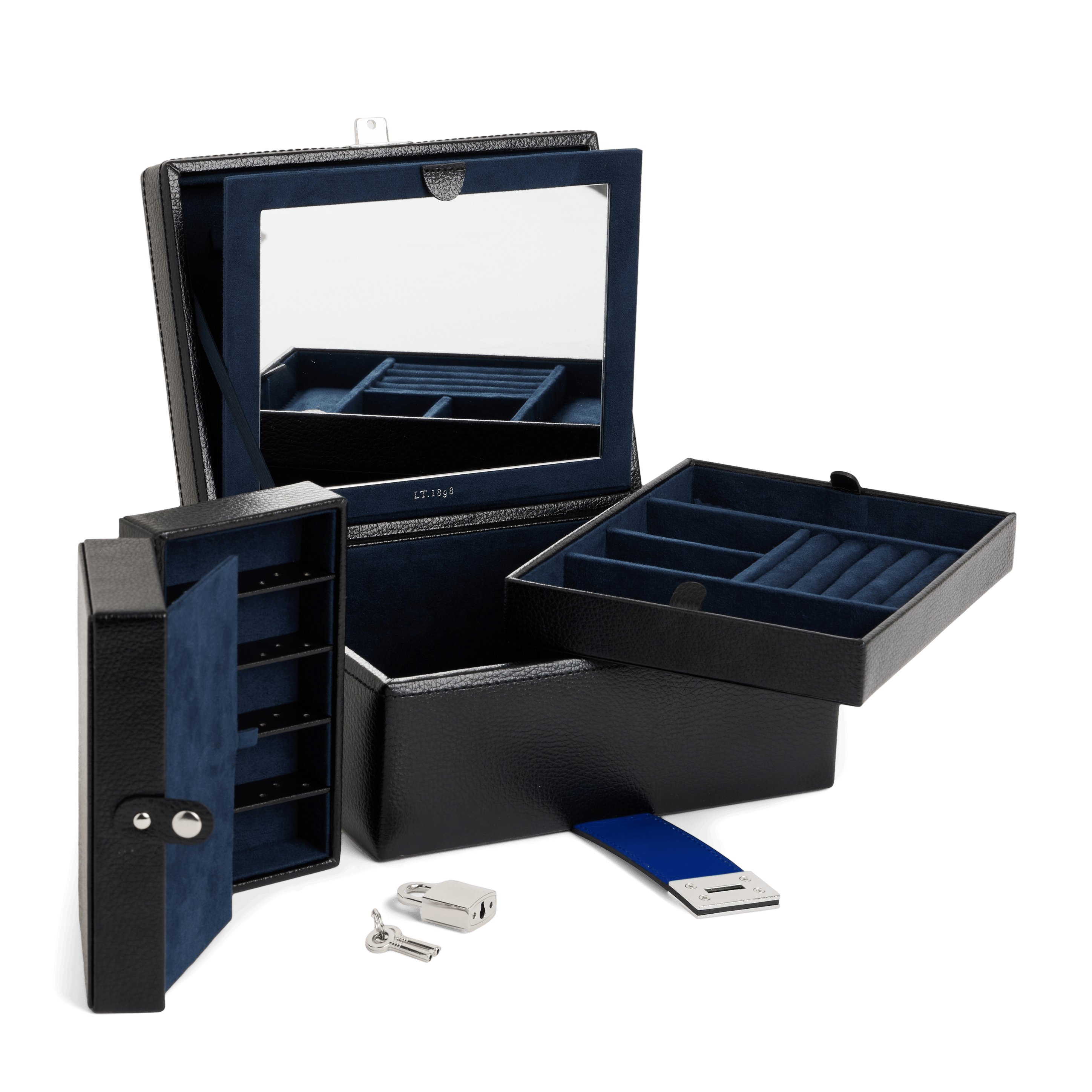 Leather jewelry box LE TANNEUR Black