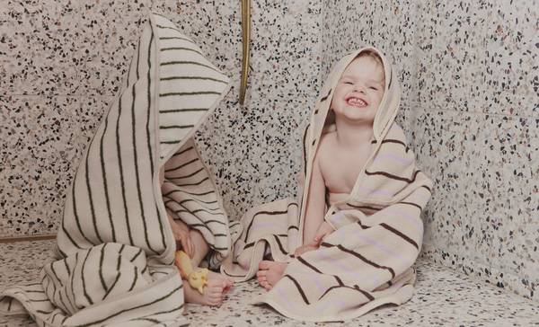 Organic cotton bath towel OYOY LIVING DESIGN White