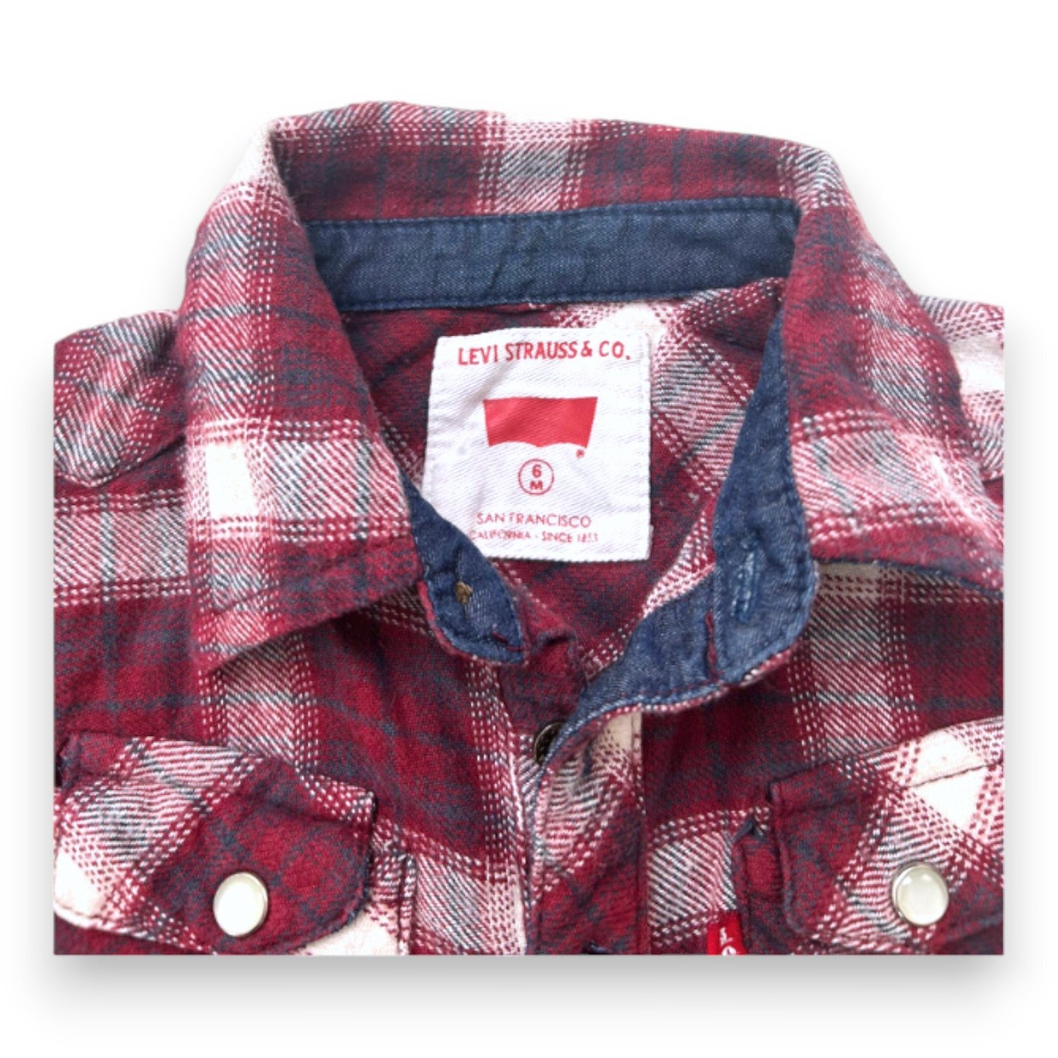 Red baby shirt - 6 months LEVI'S - Seconde main Red