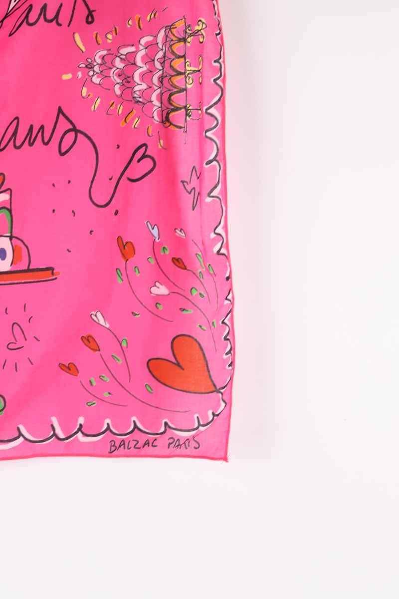 Cotton floaty scarf BALZAC PARIS - Seconde Main Pink