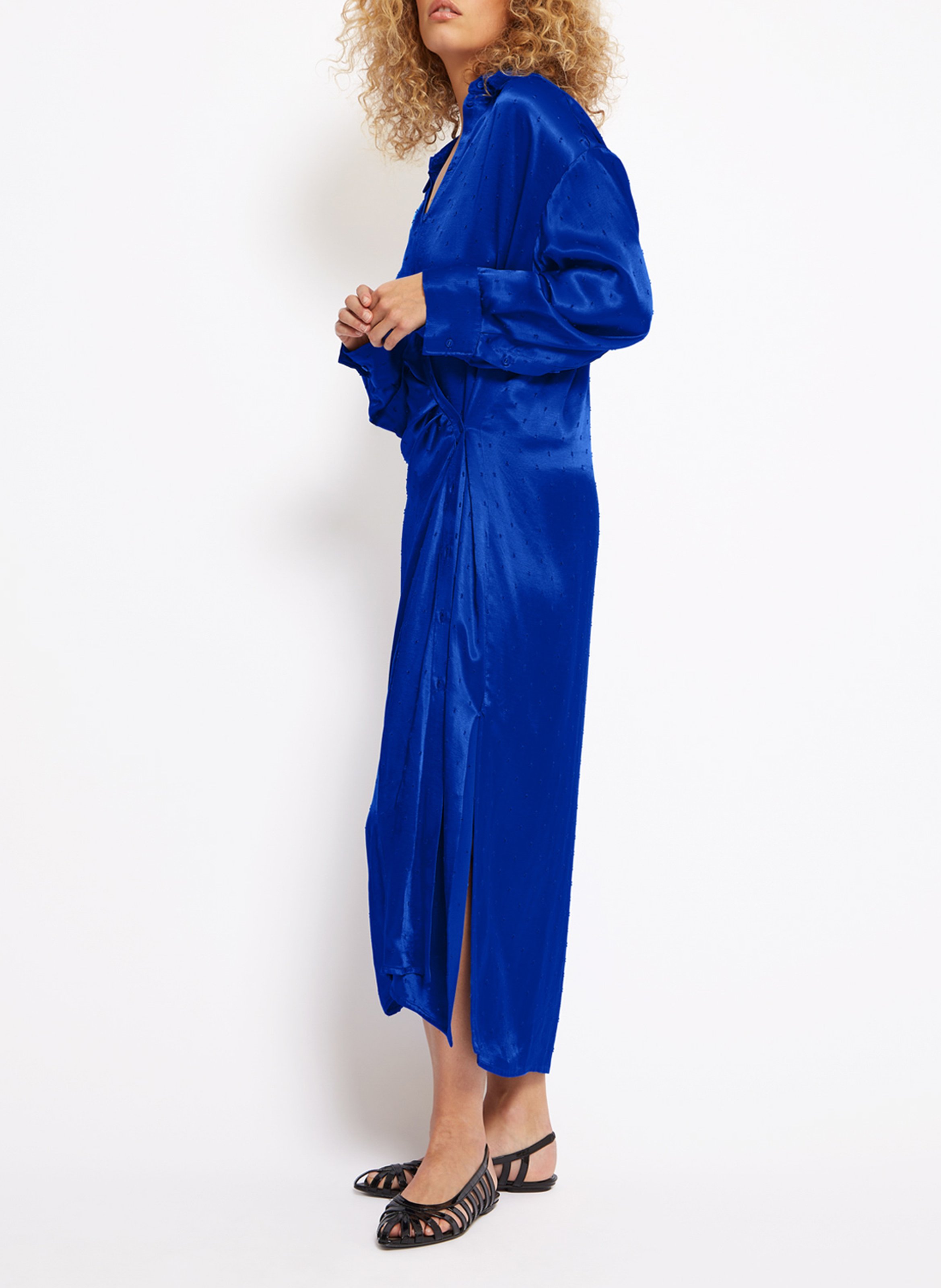 Figurbetontes Maxikleid ROSEANNA Blau