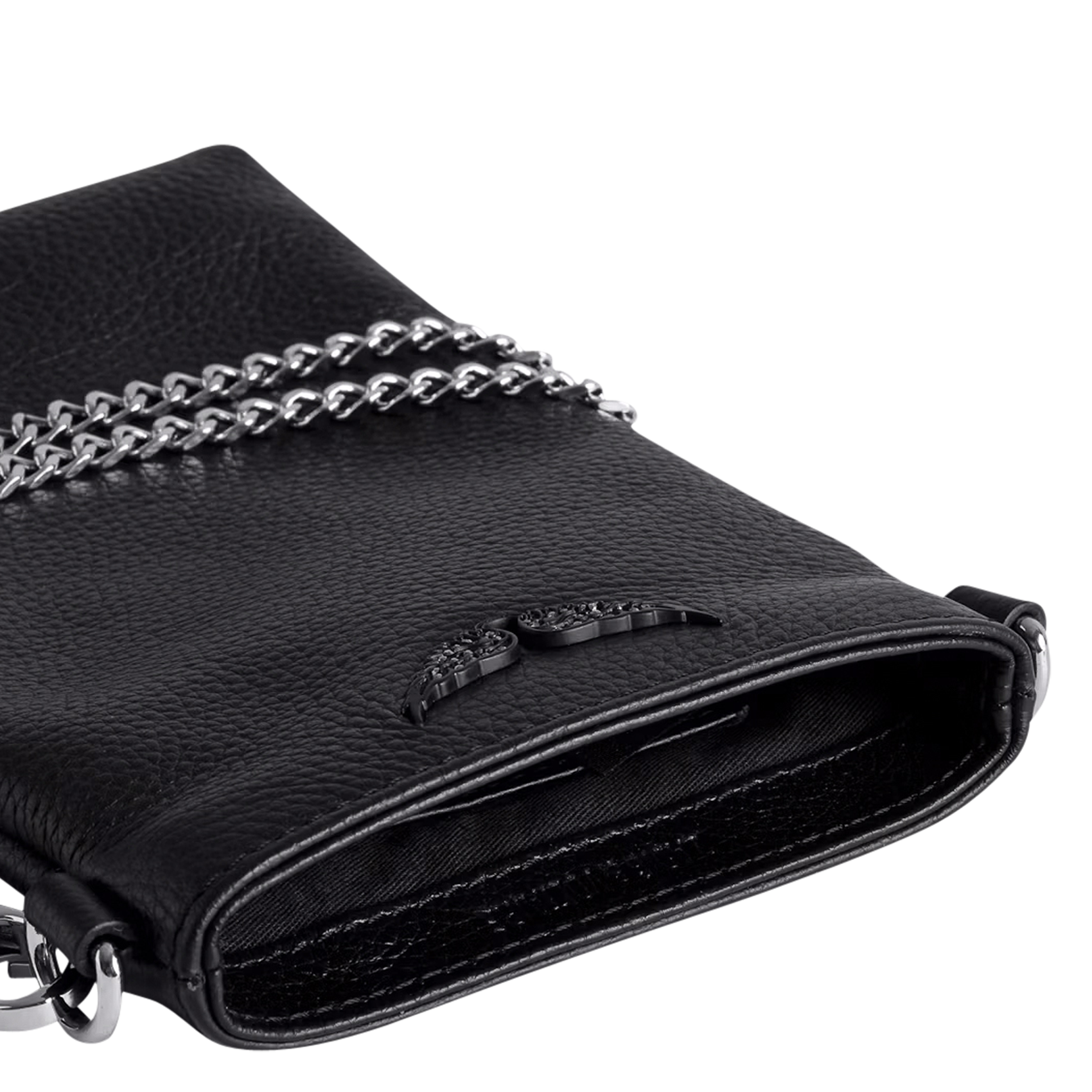 Smartphone-Tasche aus Leder ZADIG&VOLTAIRE Schwarz