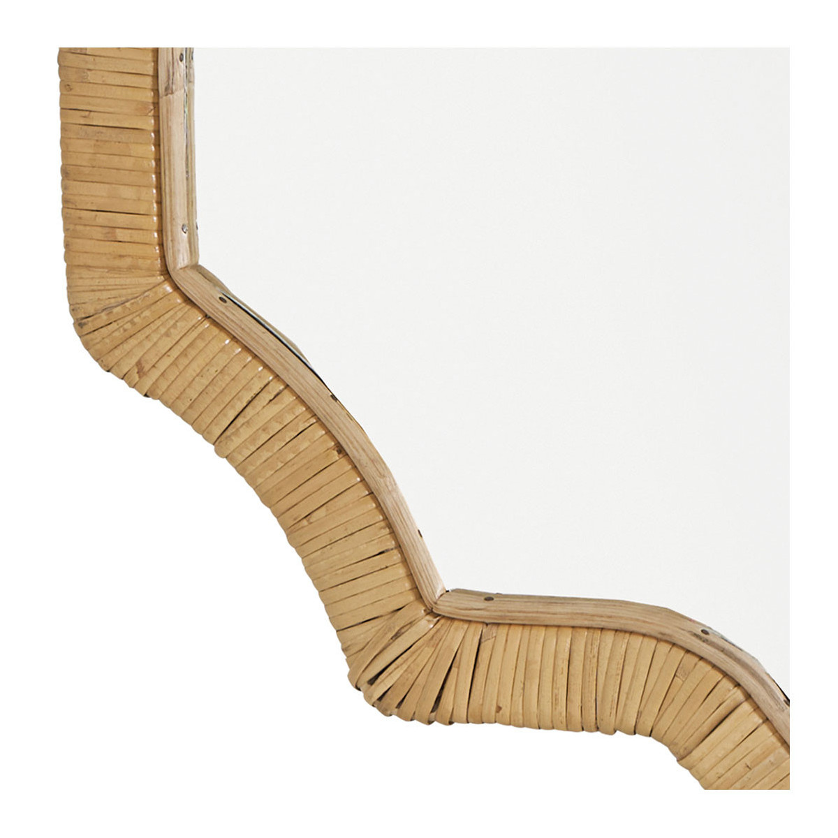 Natural rattan mirror BLANC D'IVOIRE Beige