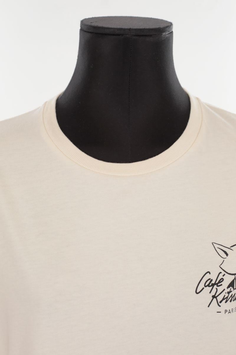 T-shirt en coton MAISON KITSUNÉ - Seconde main Blanc
