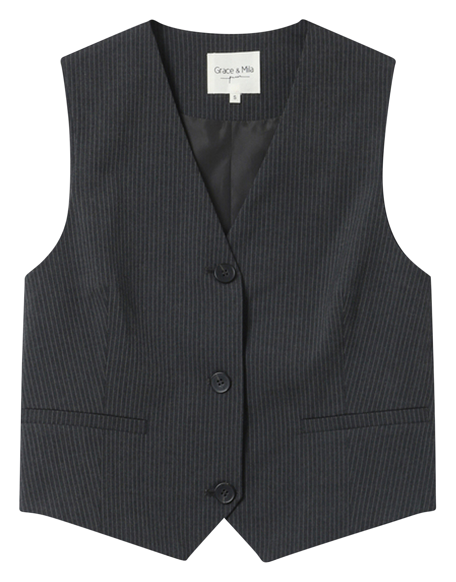 Blazer met V-hals GRACE ET MILA Grijs