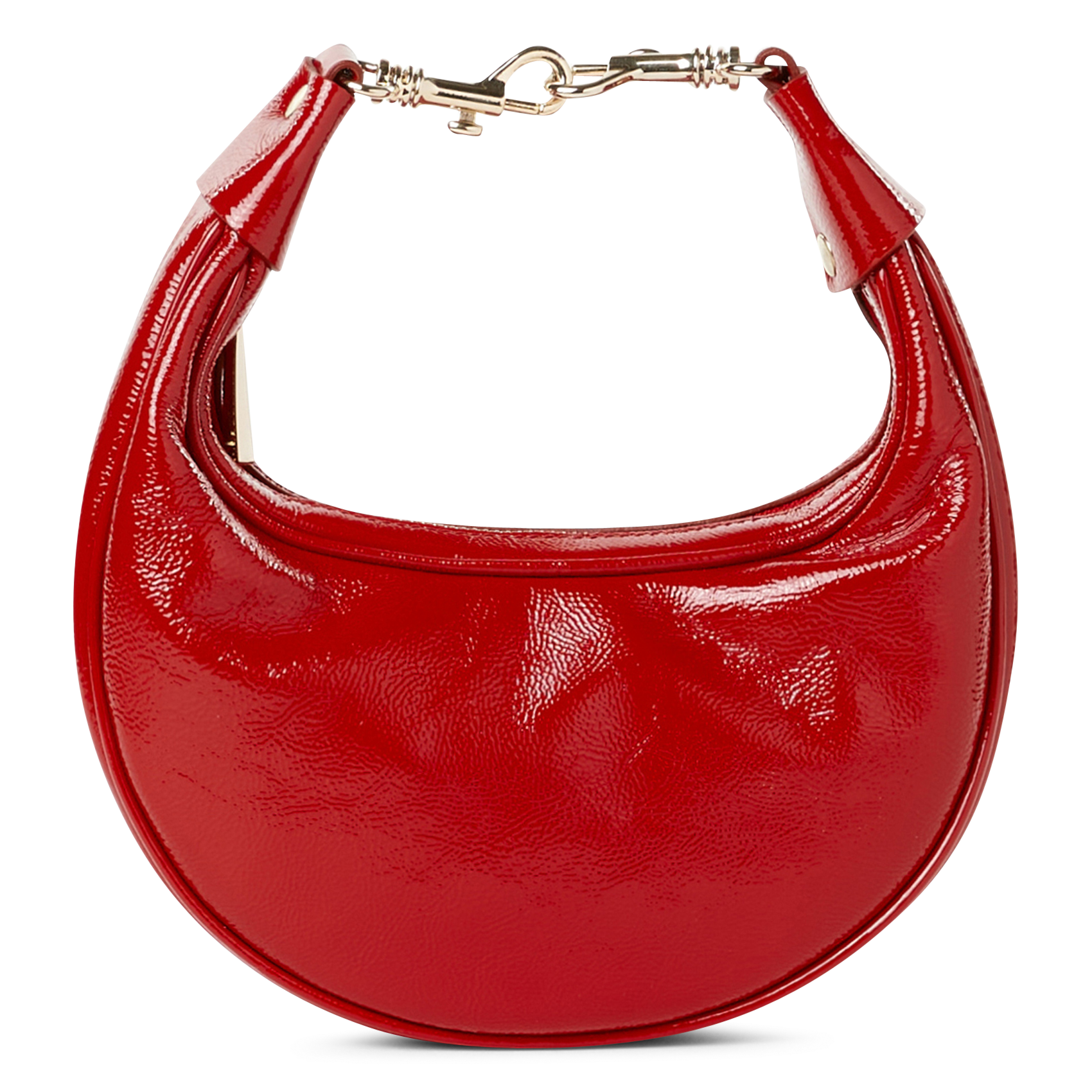 Einfarbige Handtasche aus Leder SAISON 1865