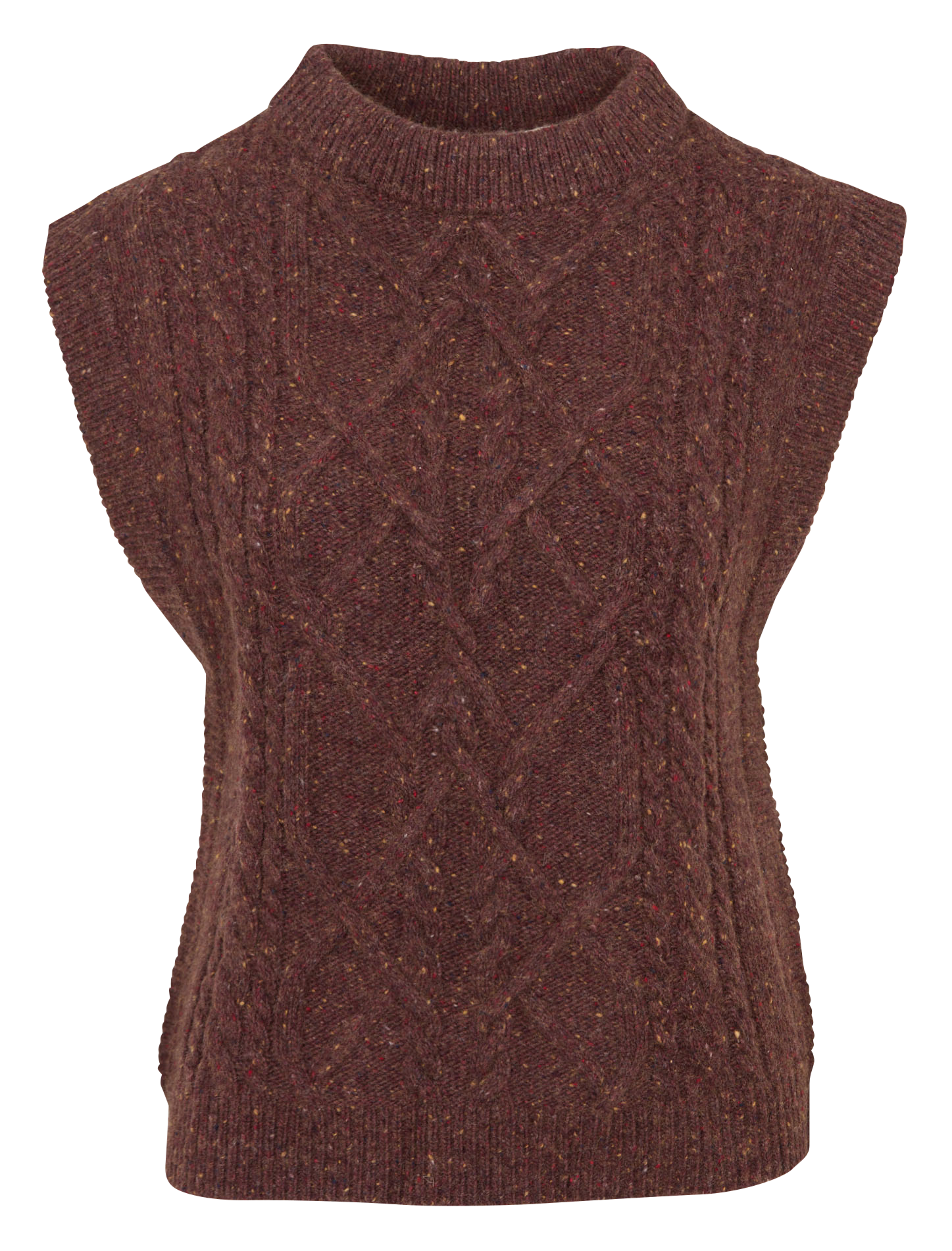 Top col rond en laine mélangée MAISON 123 Violet