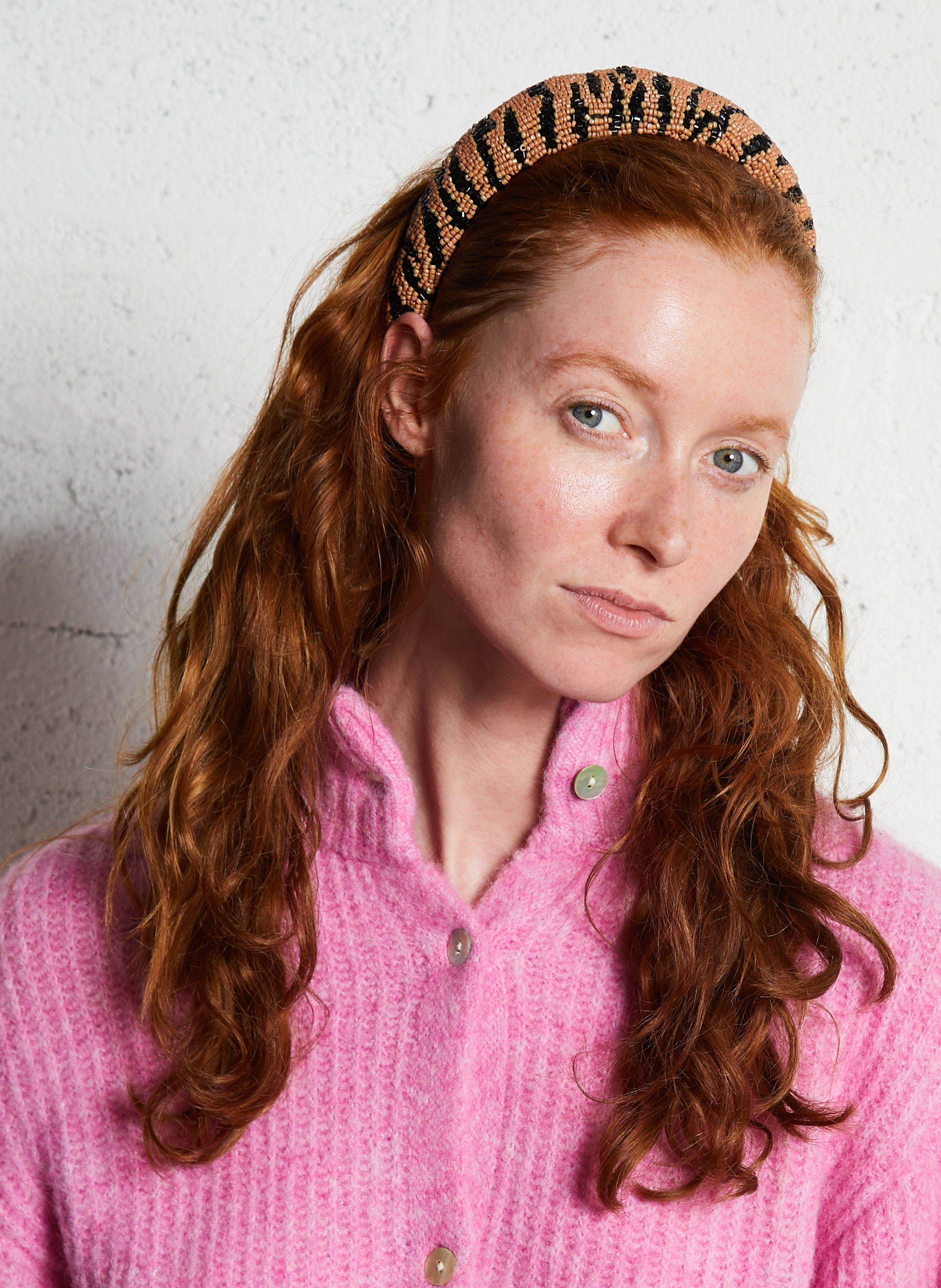 Perlen Haarreif BECKSONDERGAARD Braun