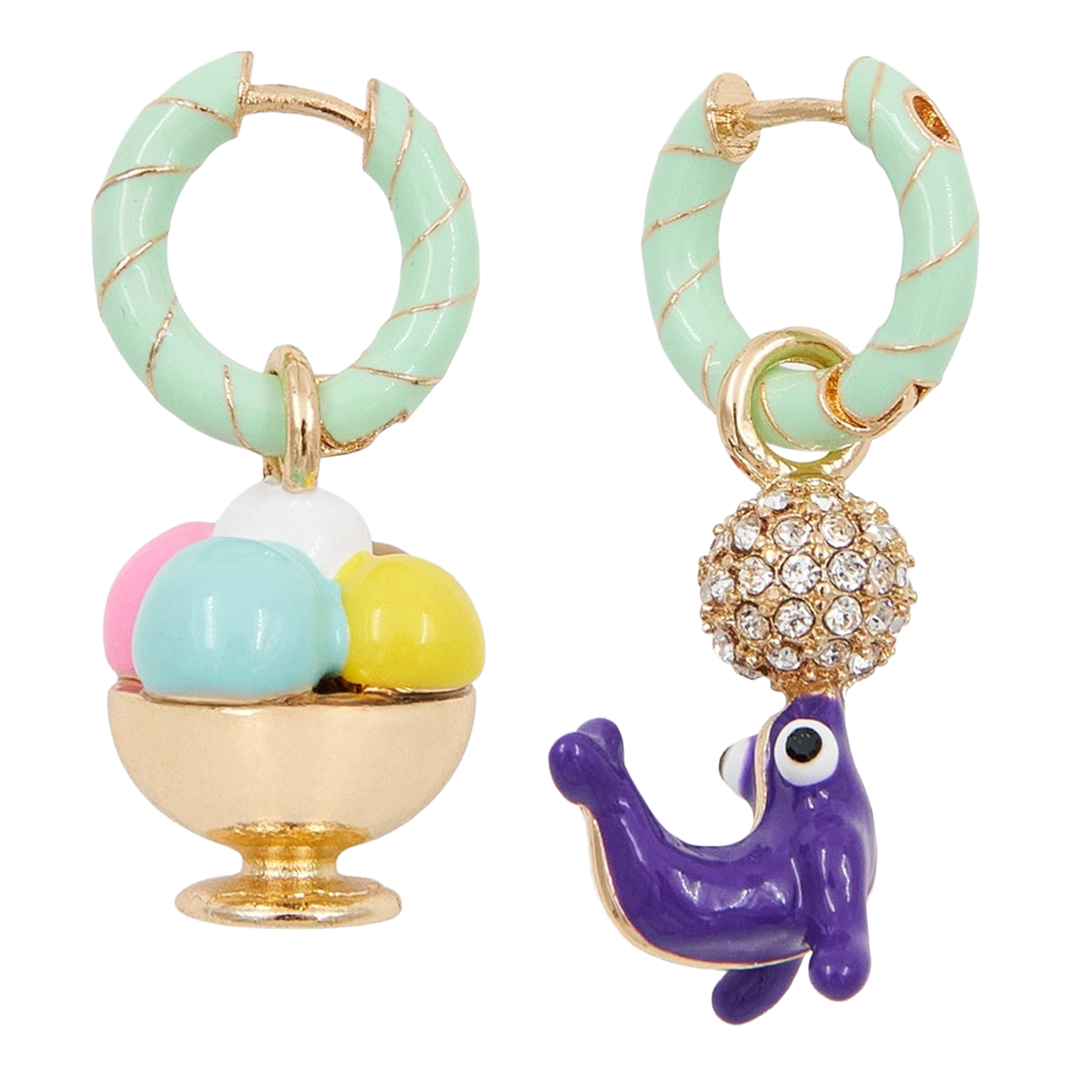 Boucles d'oreilles fantaisies ESSENTIEL ANTWERP Vert