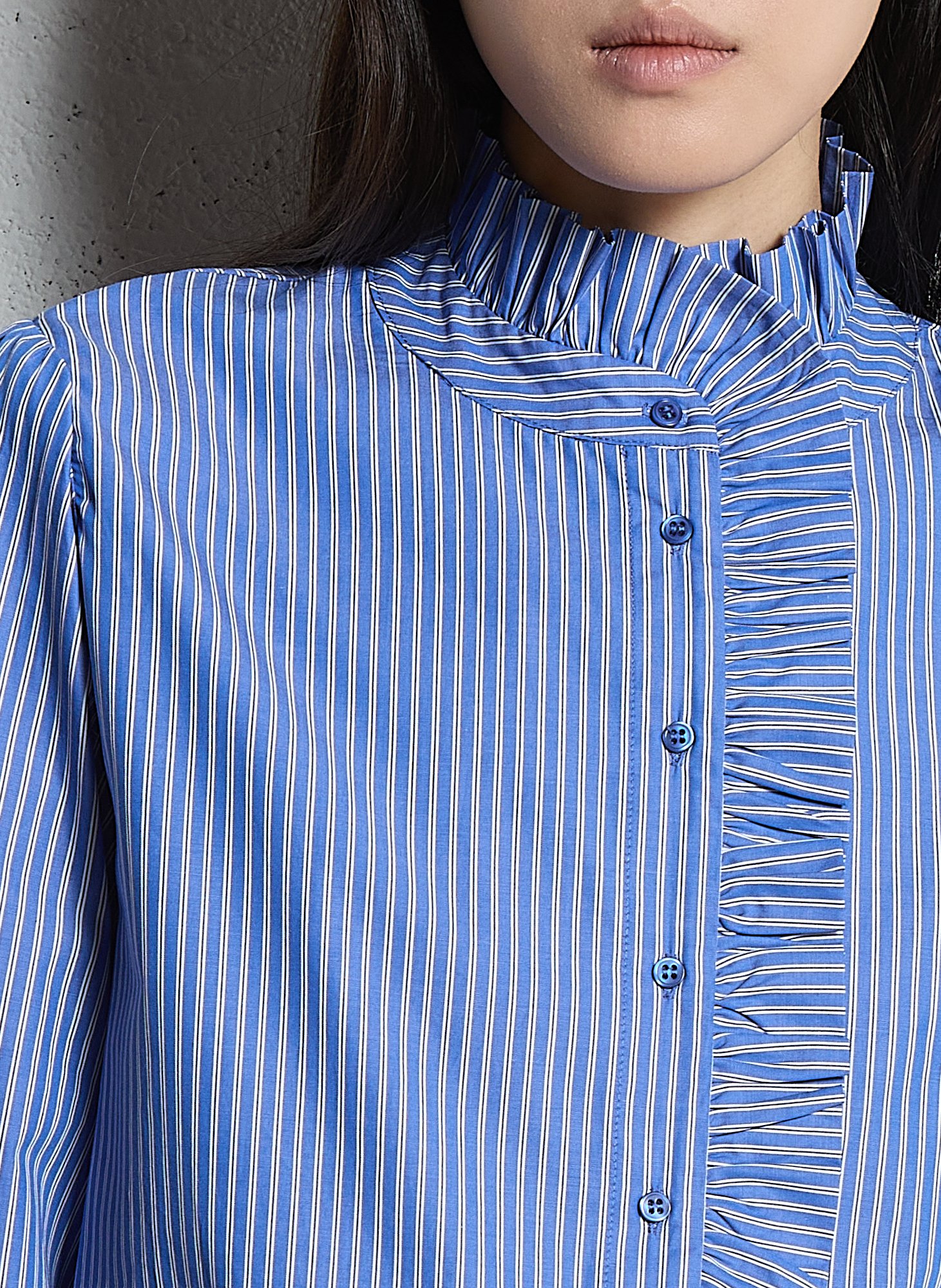 Alexandra dotted Swiss shirt MAISON 123 Blue