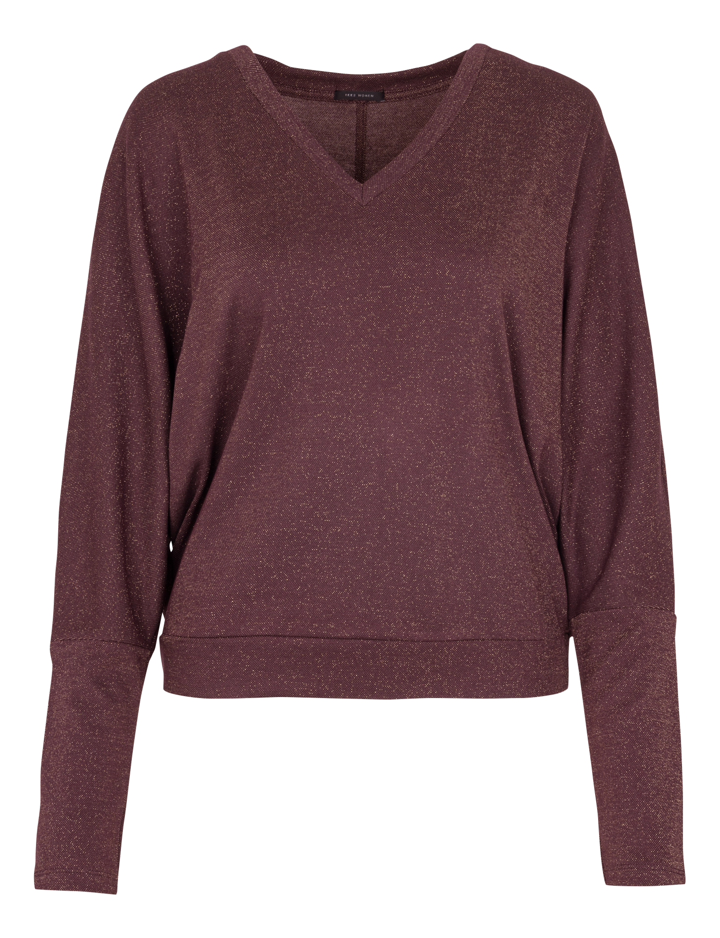 Pull col v à paillettes IKKS Violet