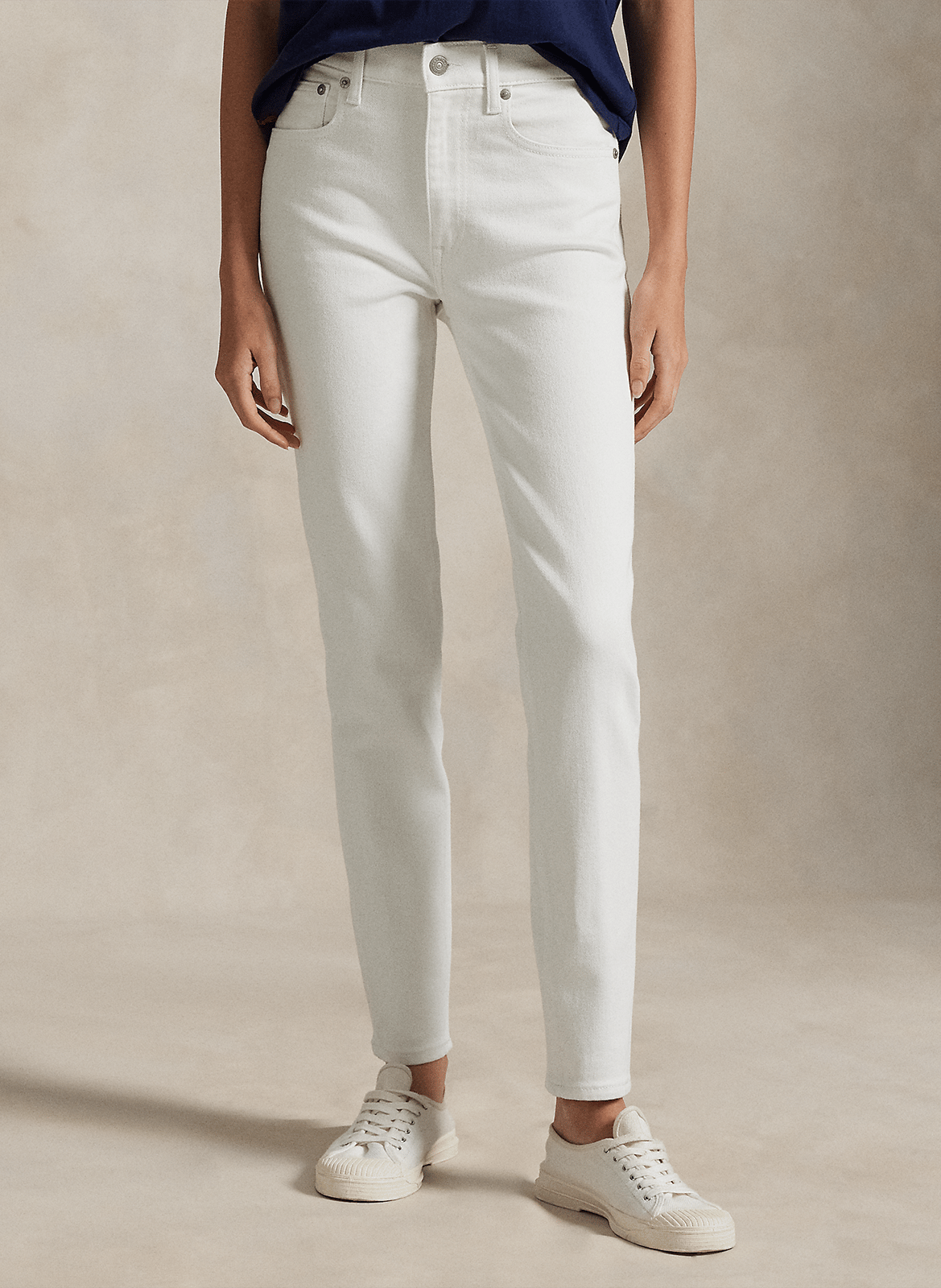 Skinny Jeans aus Baumwoll-Mix POLO RALPH LAUREN Blau