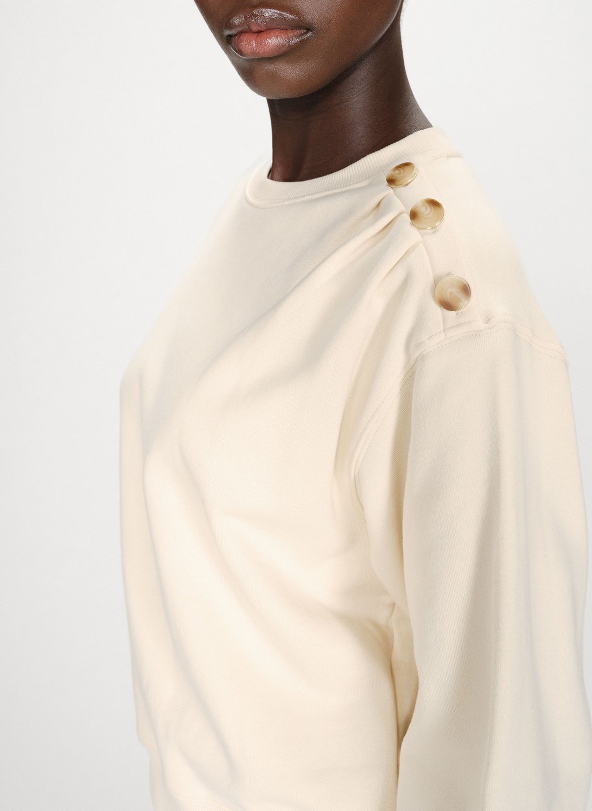 <p>Pull col rond in cotton</p> GRACE ET MILA Yellow