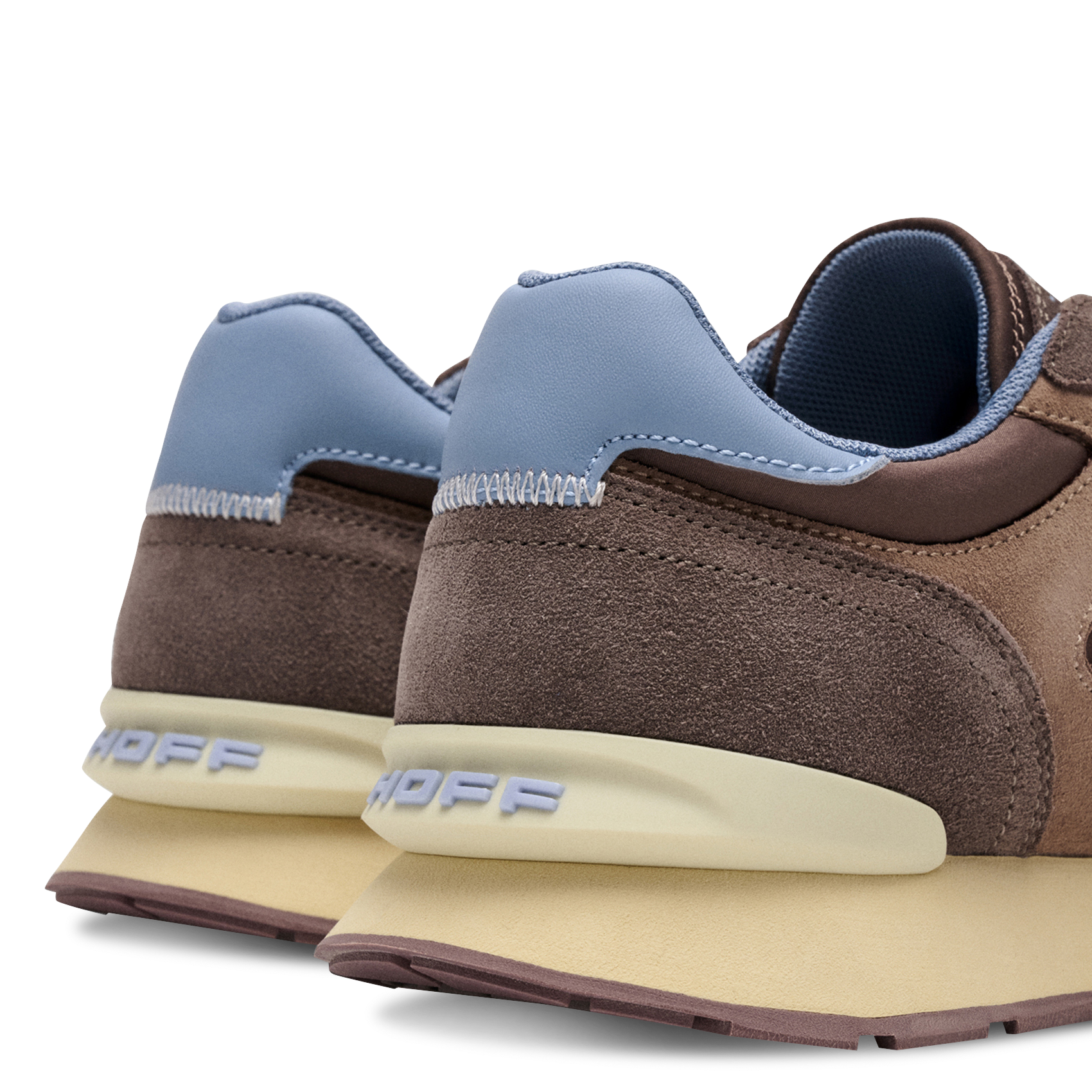 Niedrige Sneaker aus Leder-Mix HOFF Braun