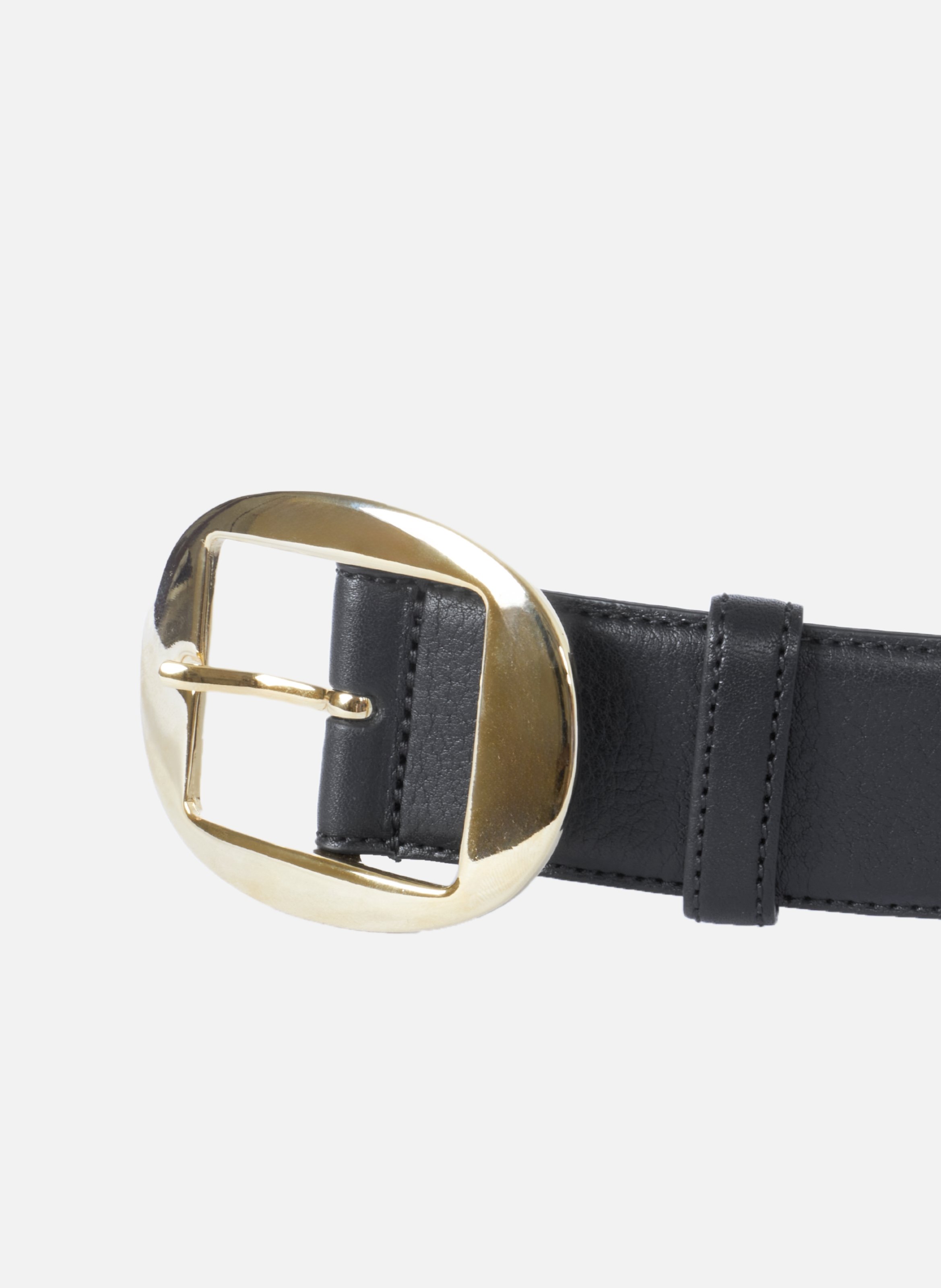 <b>Smooth Leather Camel Louise Belt</b> JULES & JENN Black