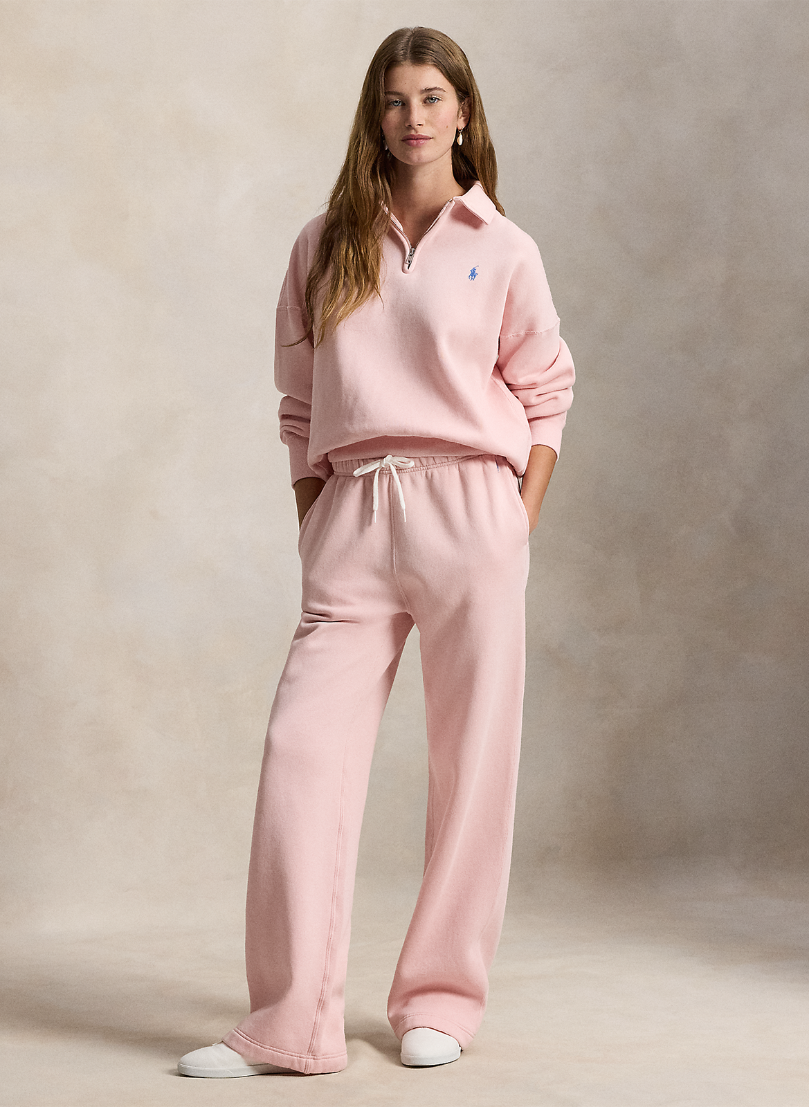 Gerade geschnittene Jogginghose aus Baumwoll-Mix POLO RALPH LAUREN Rosa