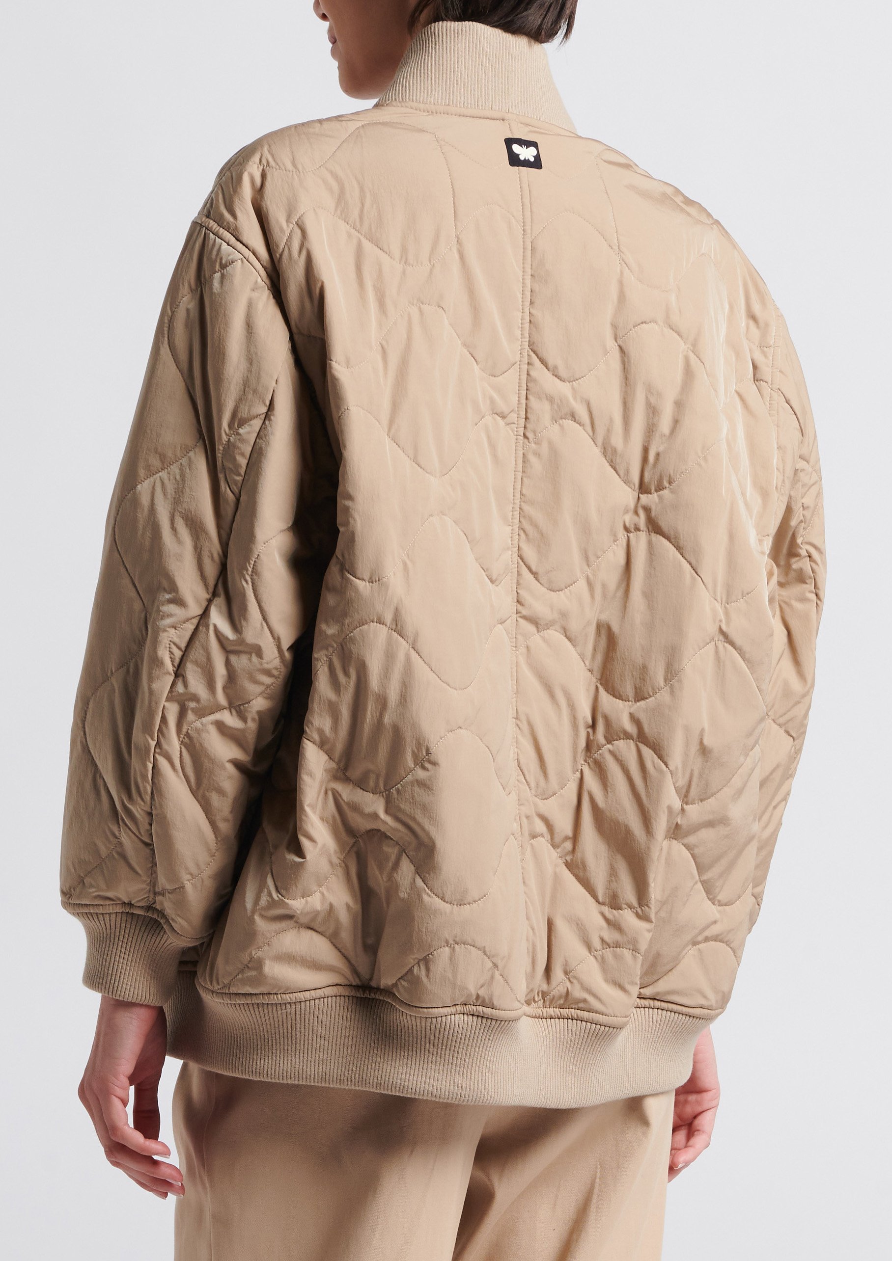 Veste col montant effet matelassé MAX MARA WEEK END Kaki