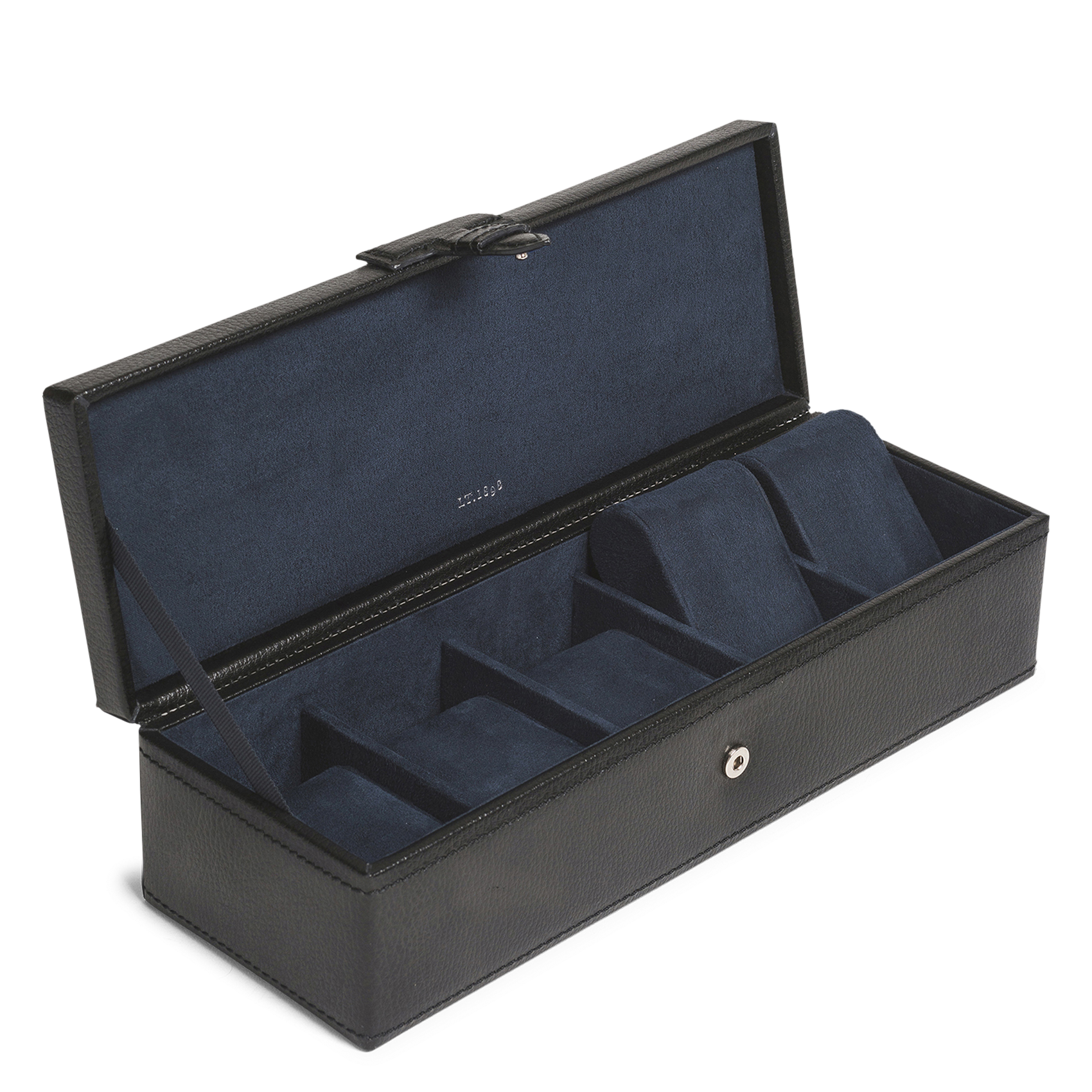 Kästchen für fünf Armbanduhren Schwarz