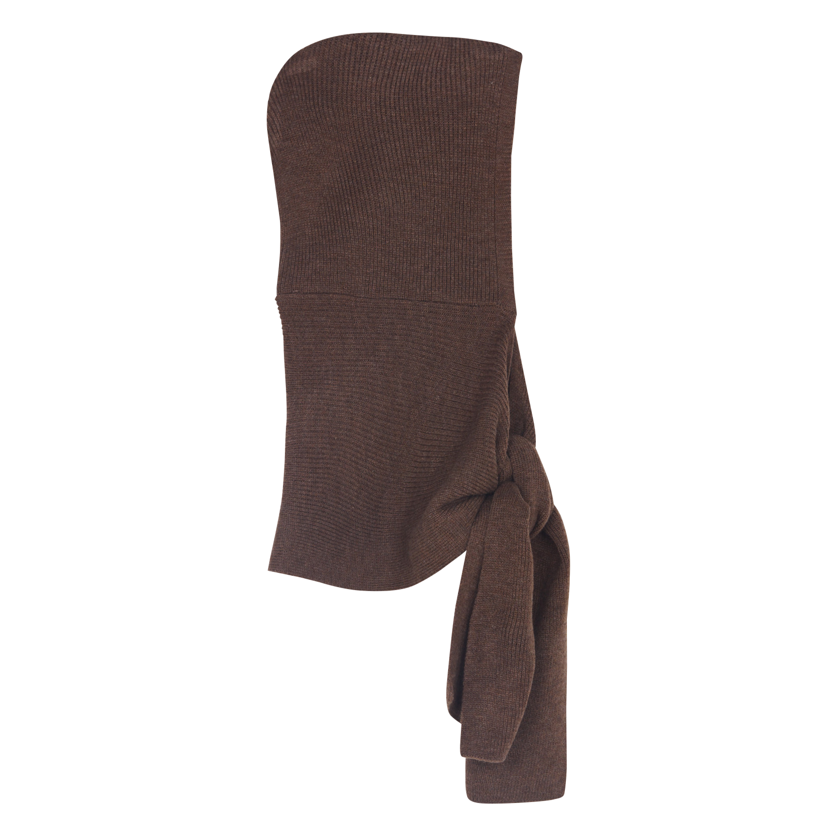 Scarf with solid hood LA FEE MARABOUTEE Brown