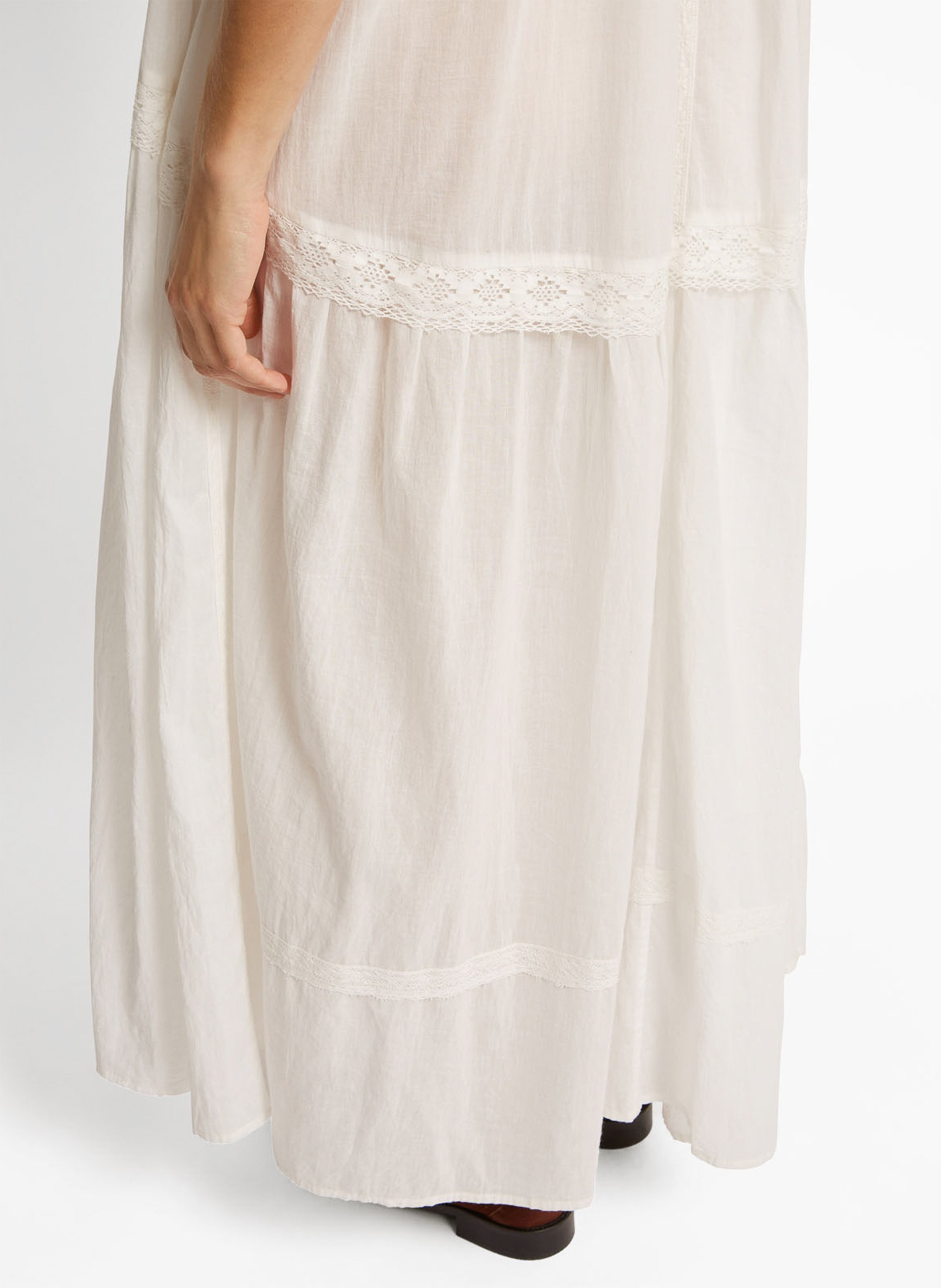 Robe longue en coton ROSEANNA Blanc
