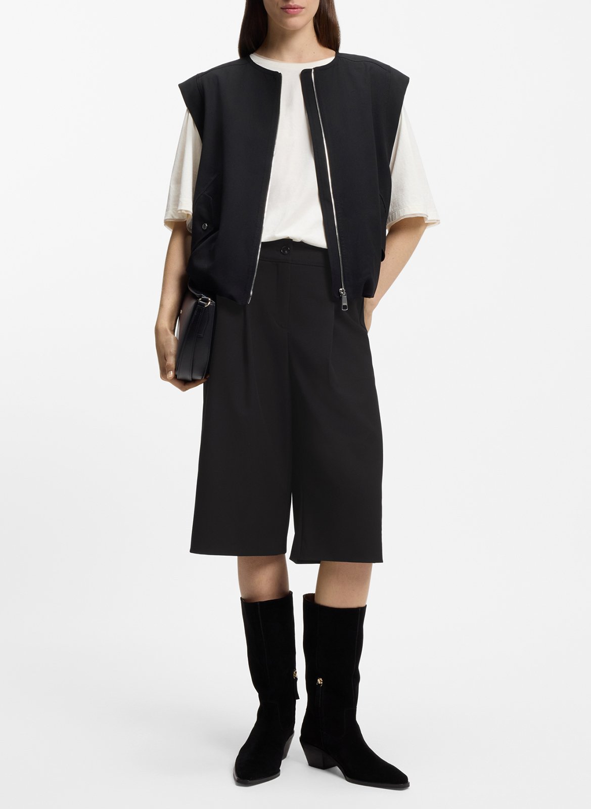 Straight Bermuda shorts BOSS Black