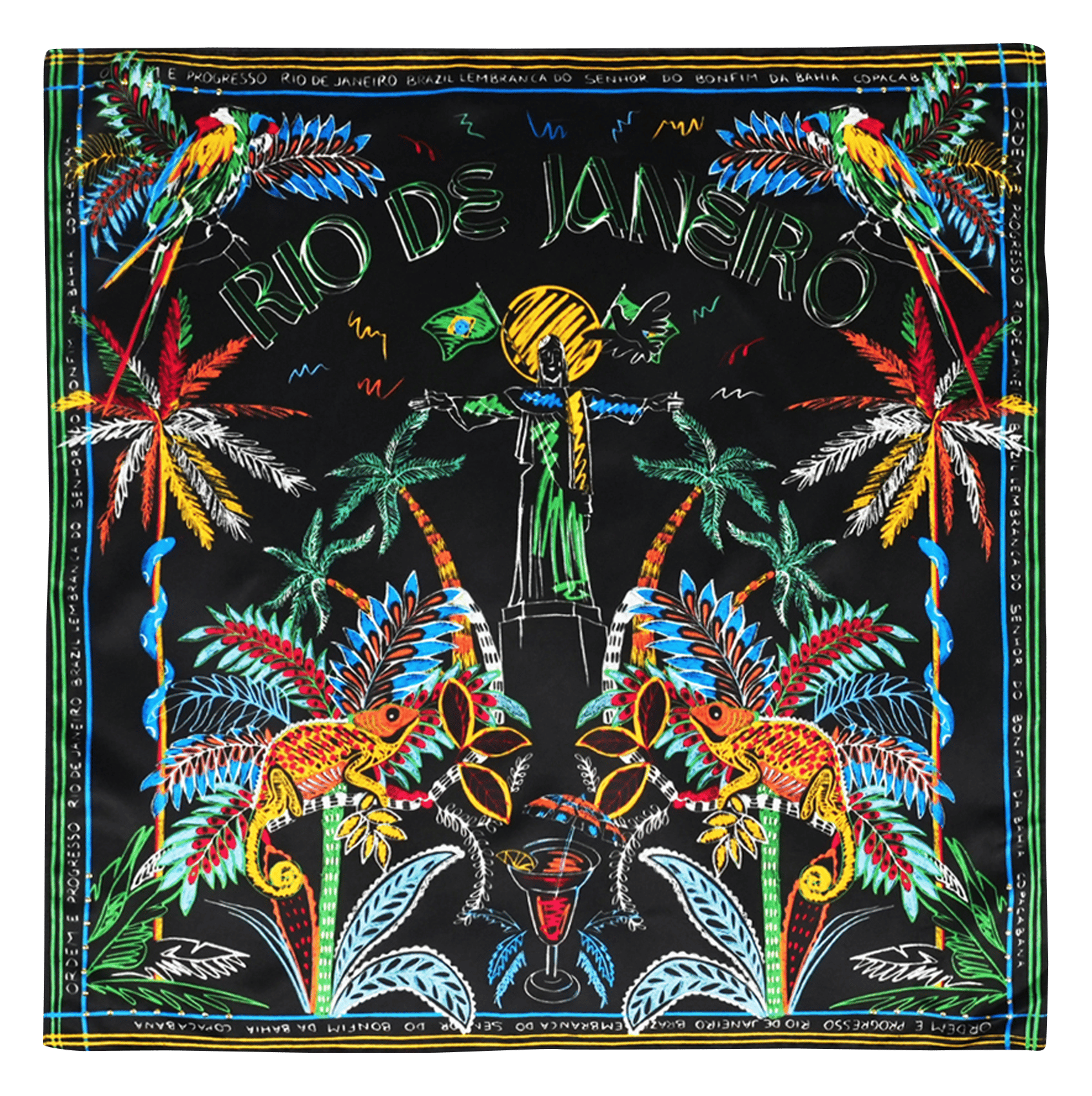 - 86 x 182 cm. WILD Black