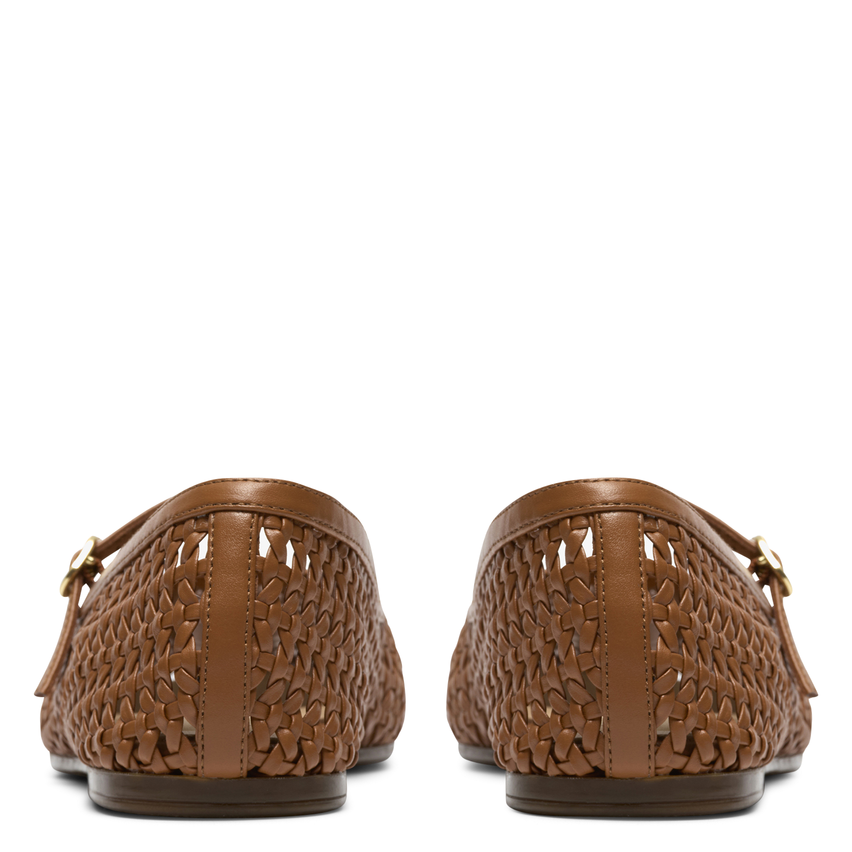 Woven ballet pumps CLARKS Brown